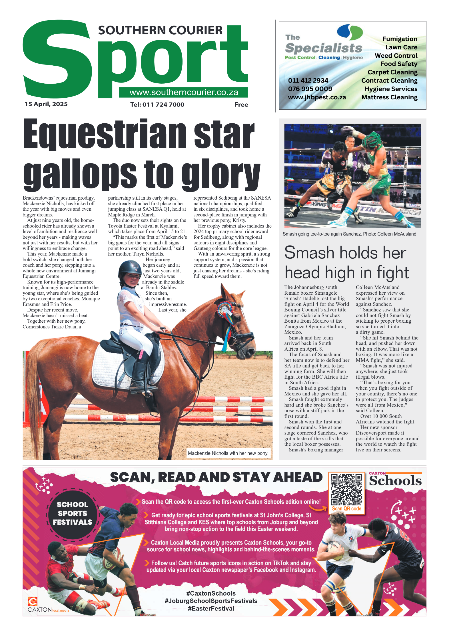 Southern Courier 15 April 2025 page 8