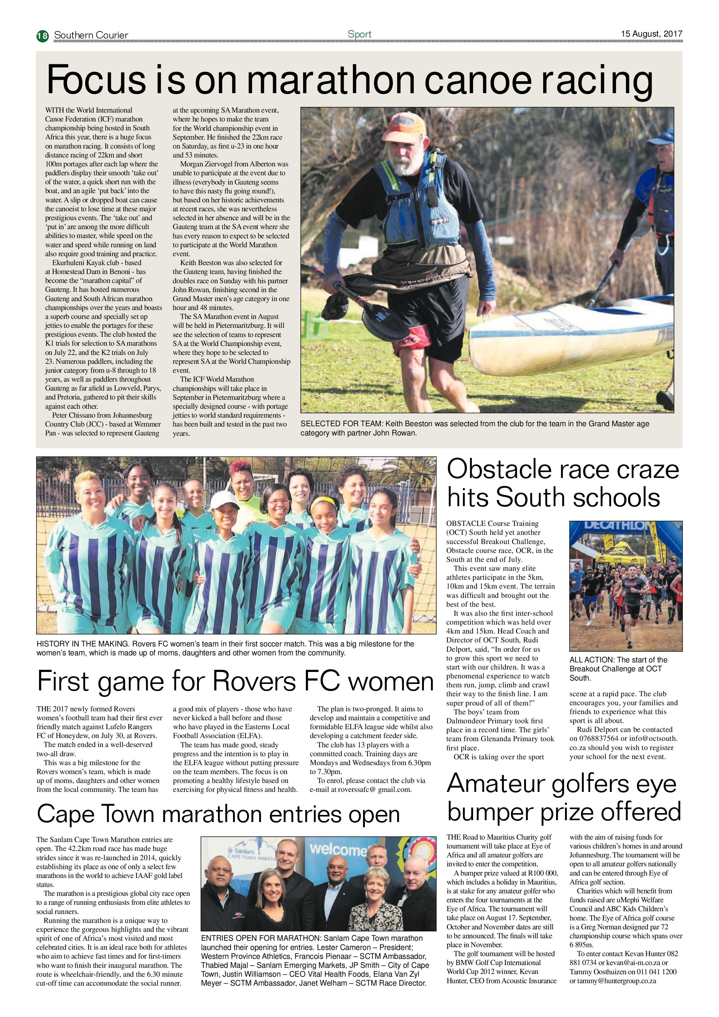 Southern Courier 15 August 2017 page 18