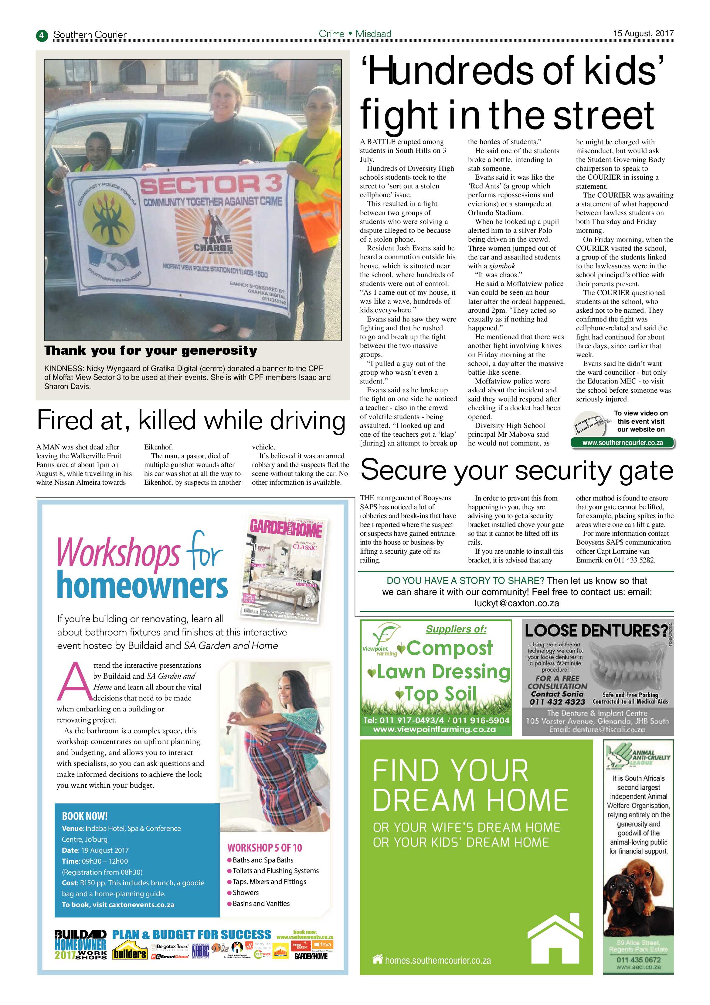 Southern Courier 15 August 2017 page 4