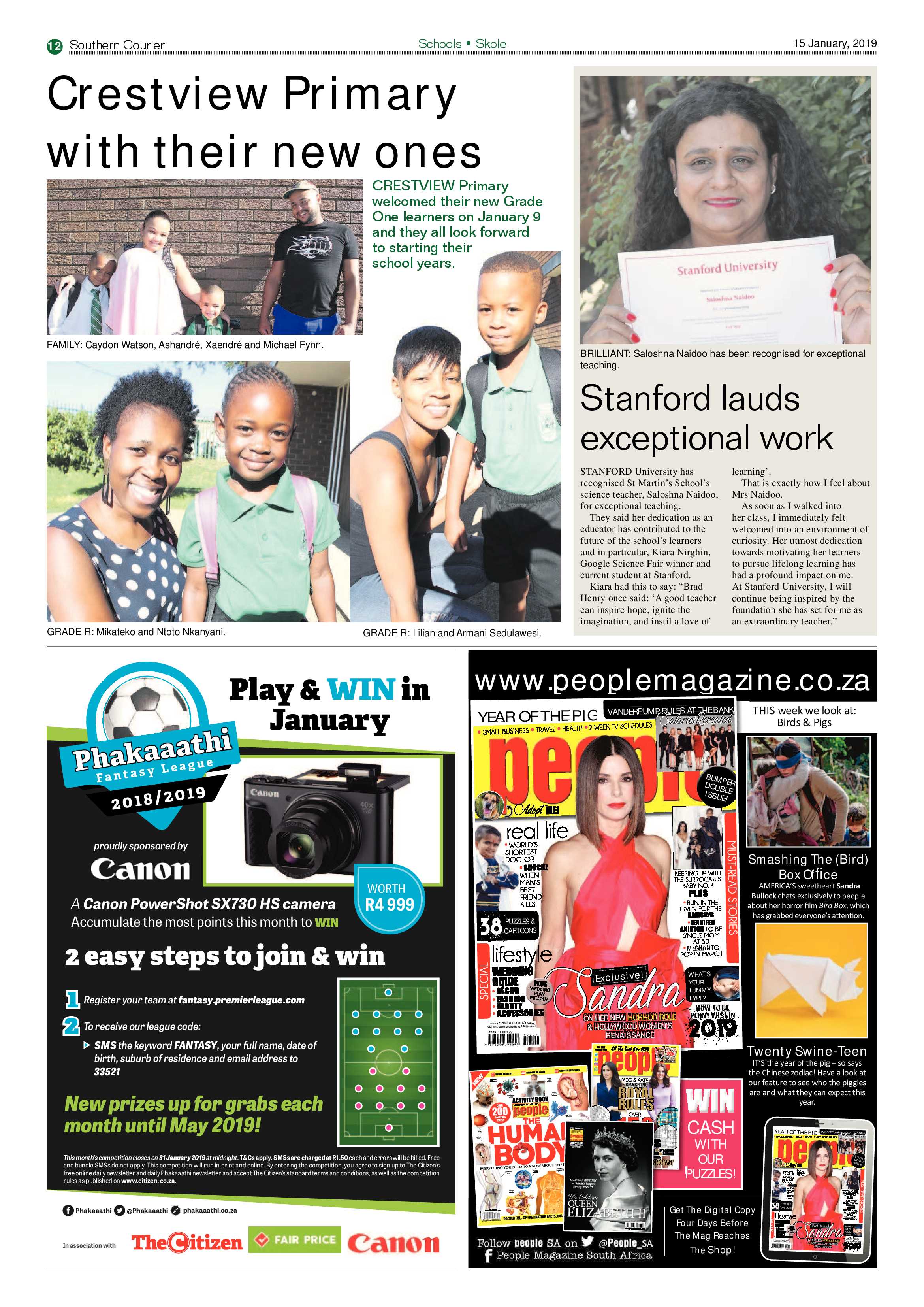Southern Courier 15 January 2019 page 12