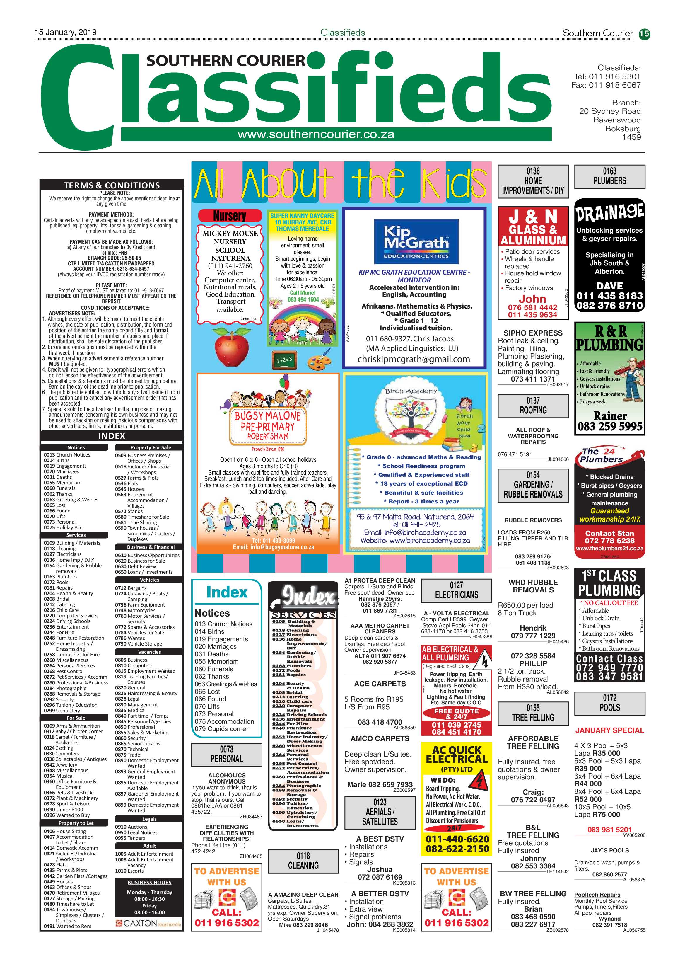 Southern Courier 15 January 2019 page 15