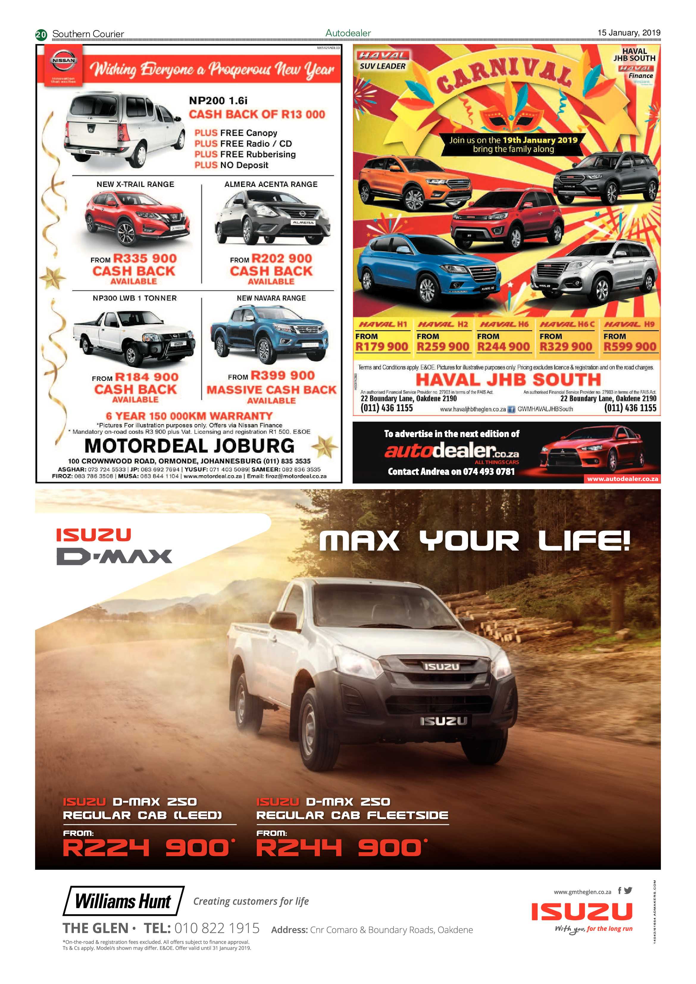 Southern Courier 15 January 2019 page 20