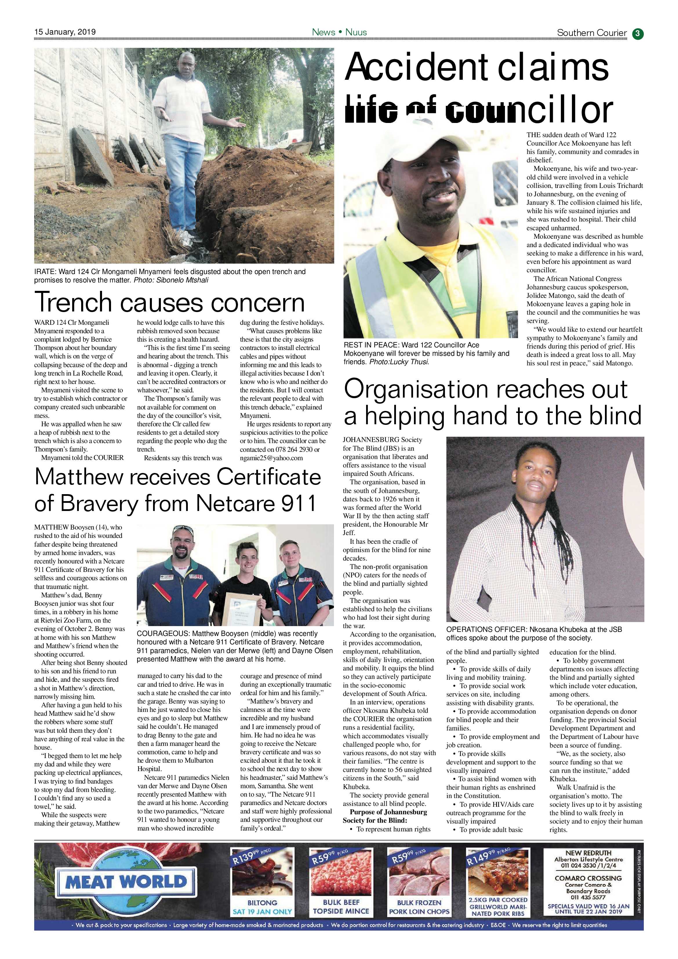 Southern Courier 15 January 2019 page 3