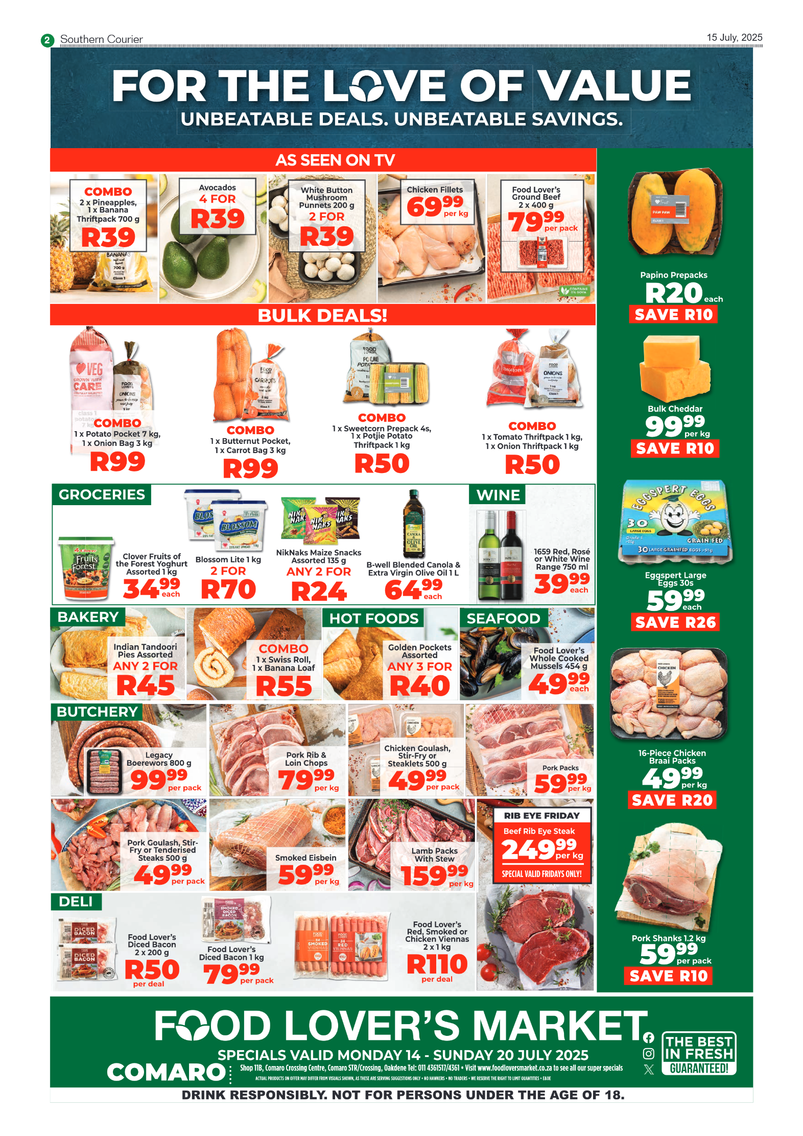 Southern Courier 15 July 2025 page 2