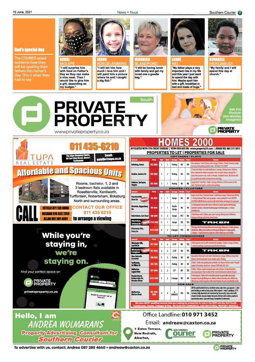 Southern Courier 15 June 2021 page 7