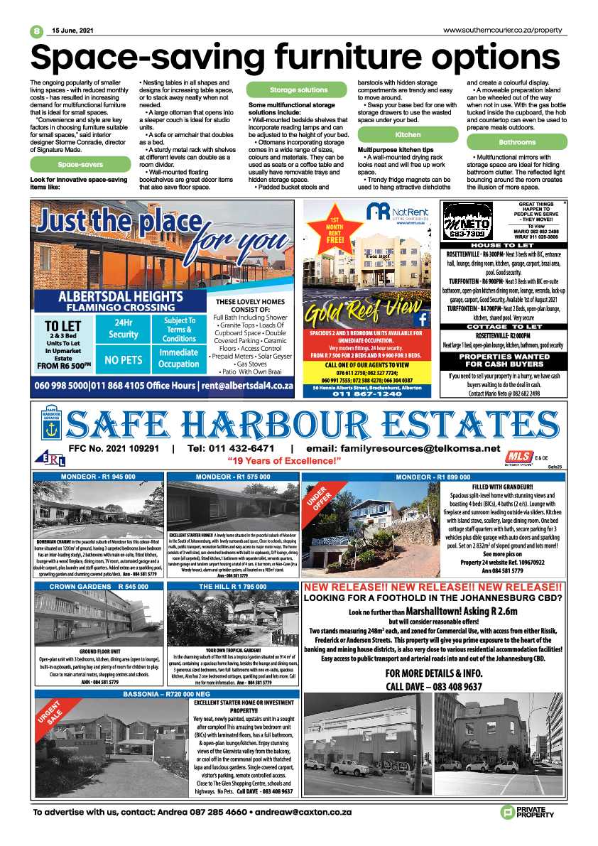 Southern Courier 15 June 2021 page 8
