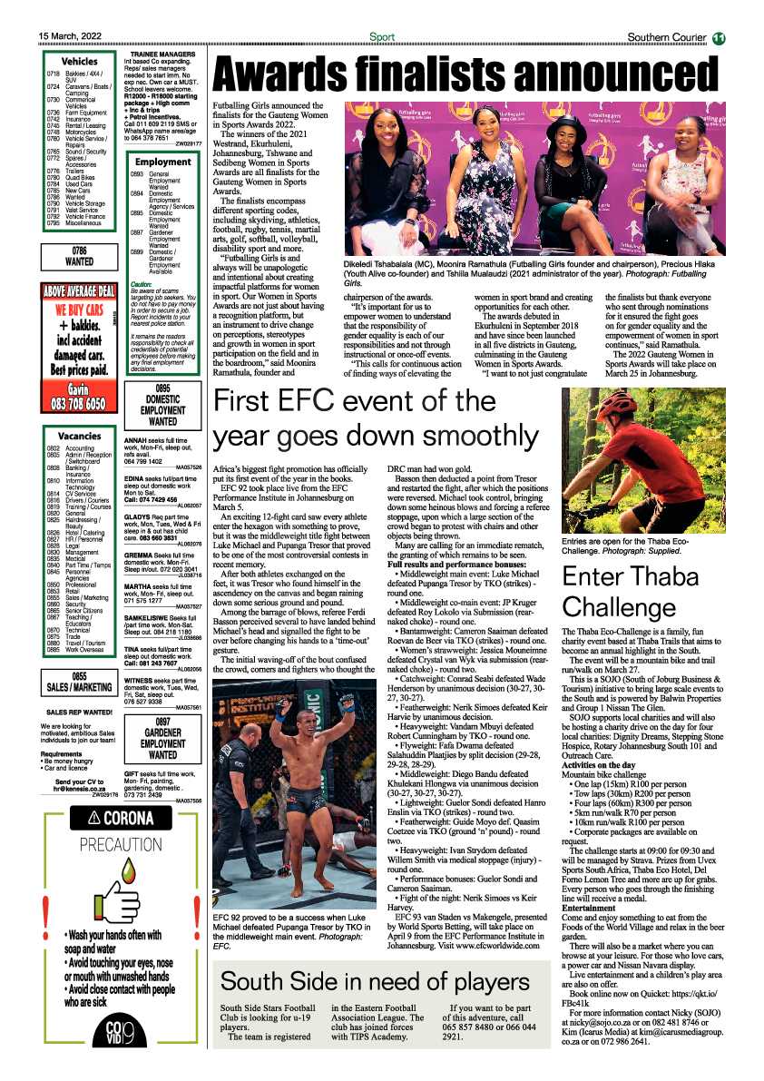 Southern Courier 15 March 2022 page 11