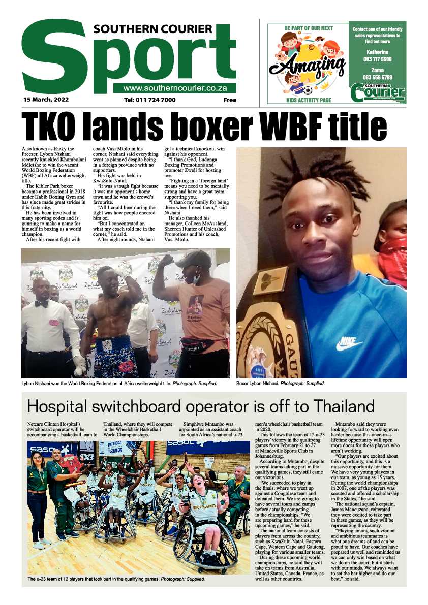 Southern Courier 15 March 2022 page 12