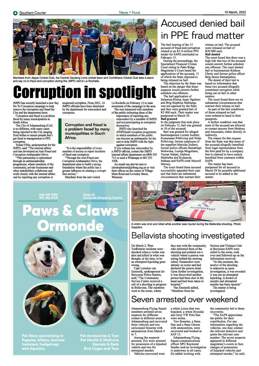 Southern Courier 15 March 2022 page 4