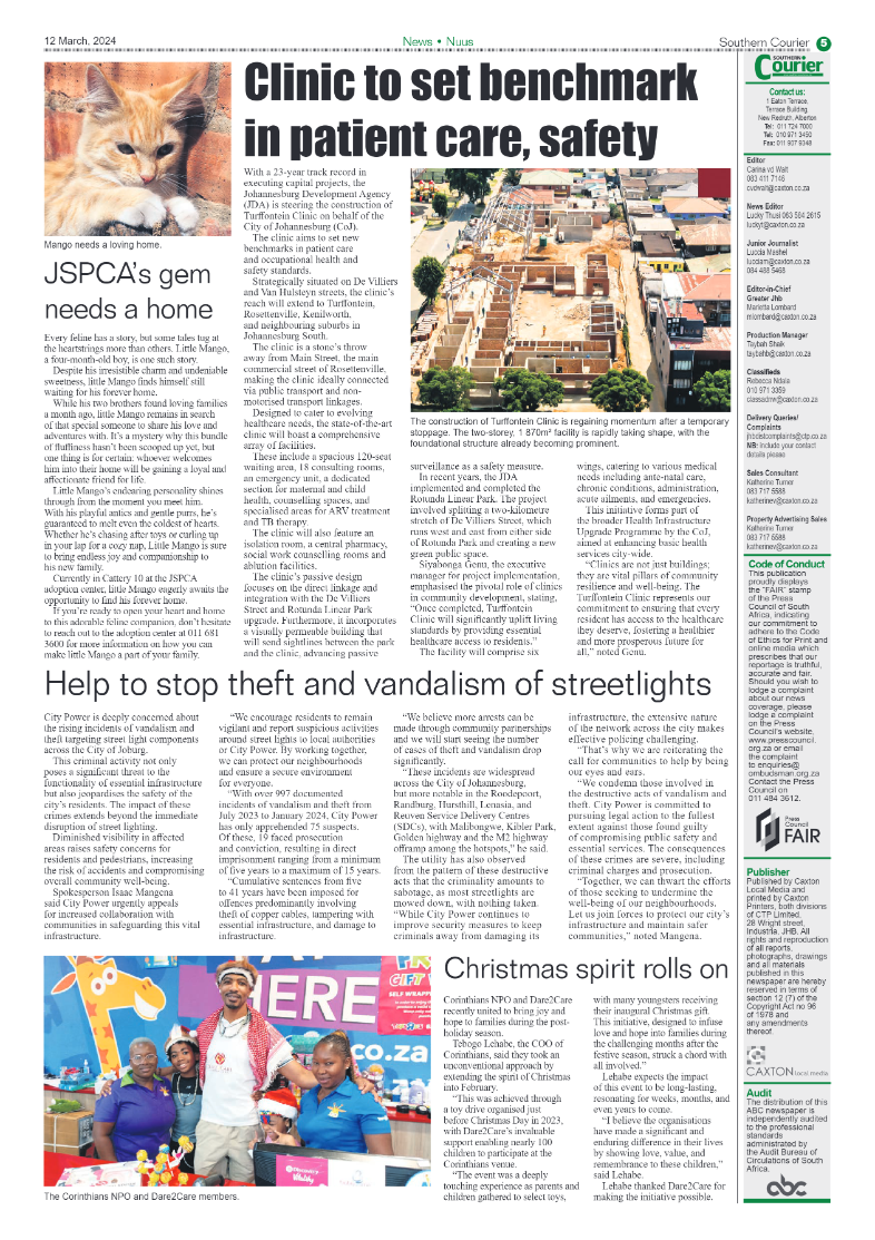 Southern Courier 15 March 2024 page 5