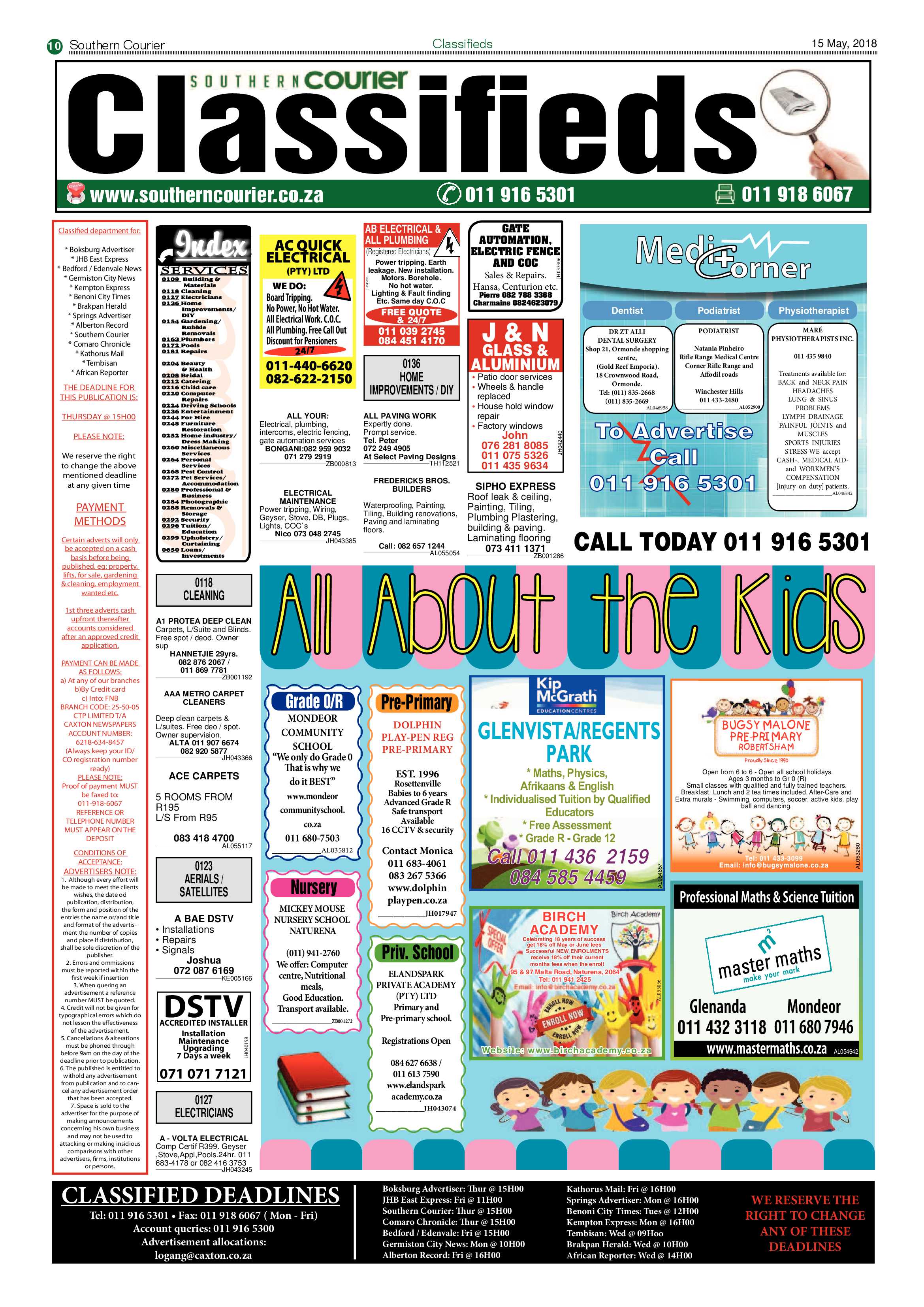 Southern Courier 15 May 2018 page 10