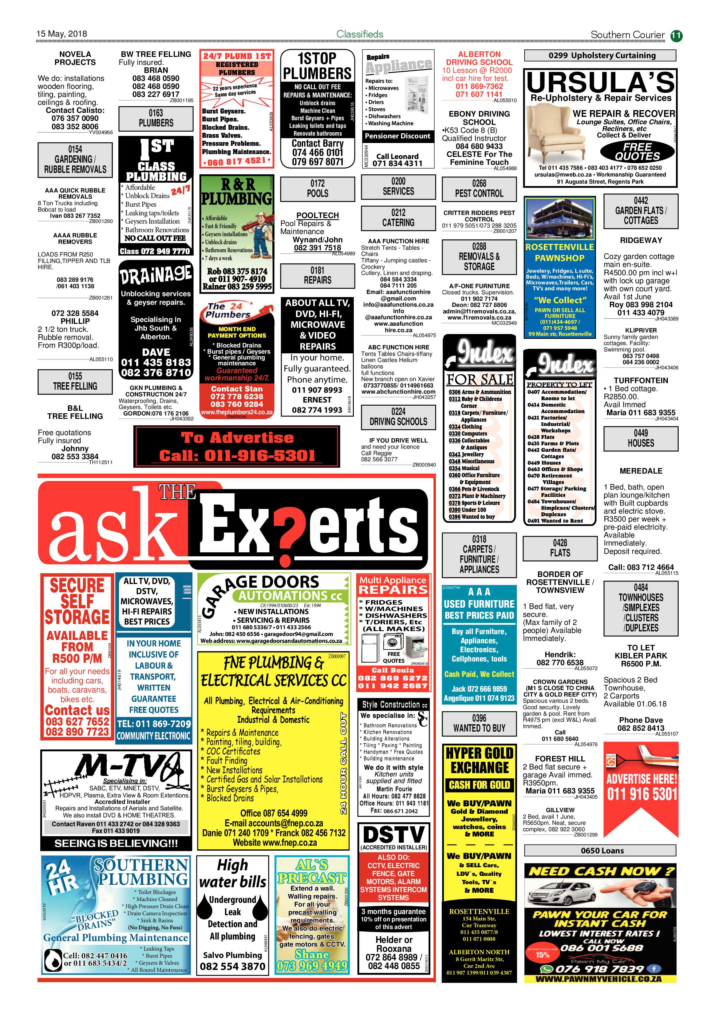 Southern Courier 15 May 2018 page 11