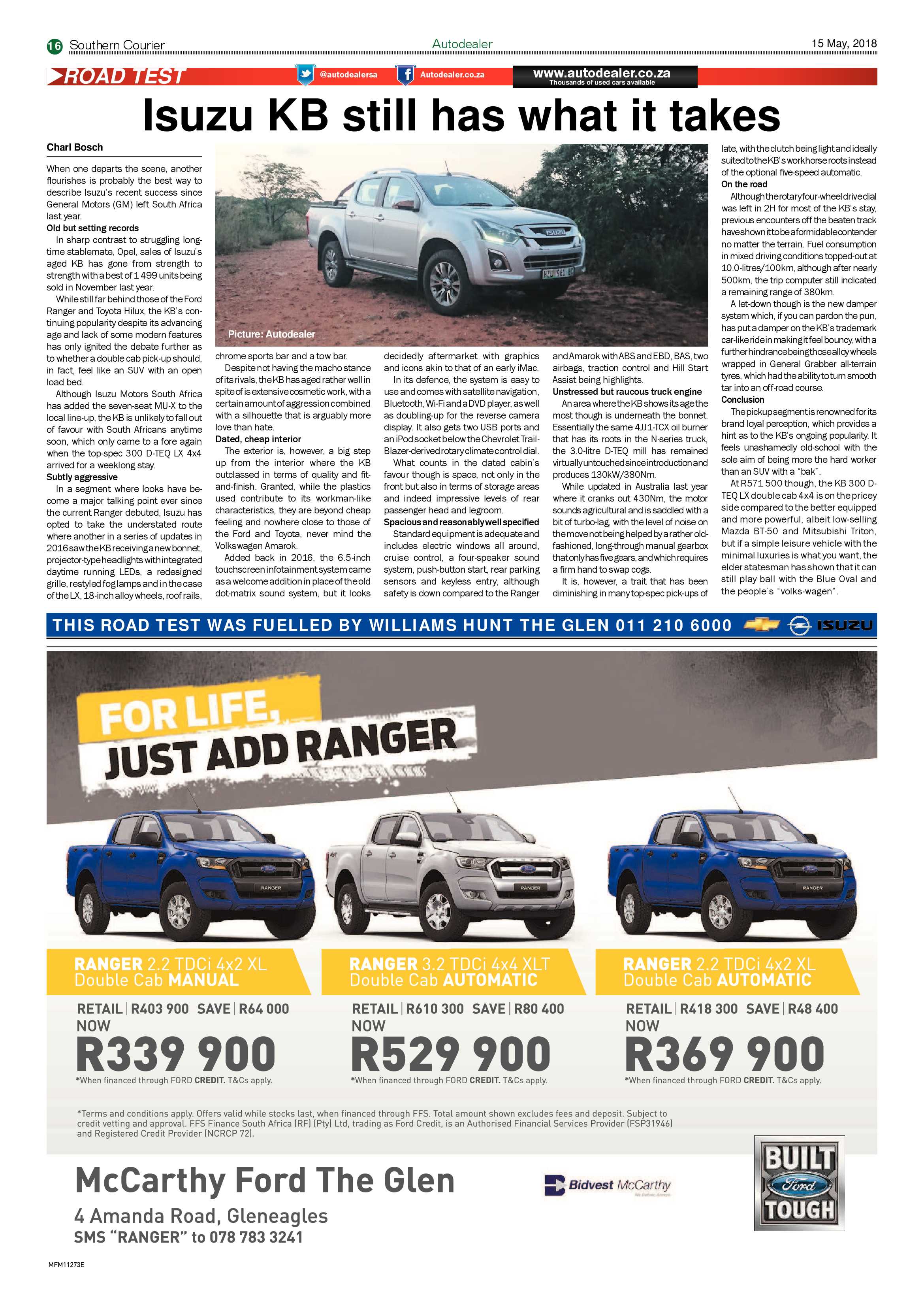 Southern Courier 15 May 2018 page 16