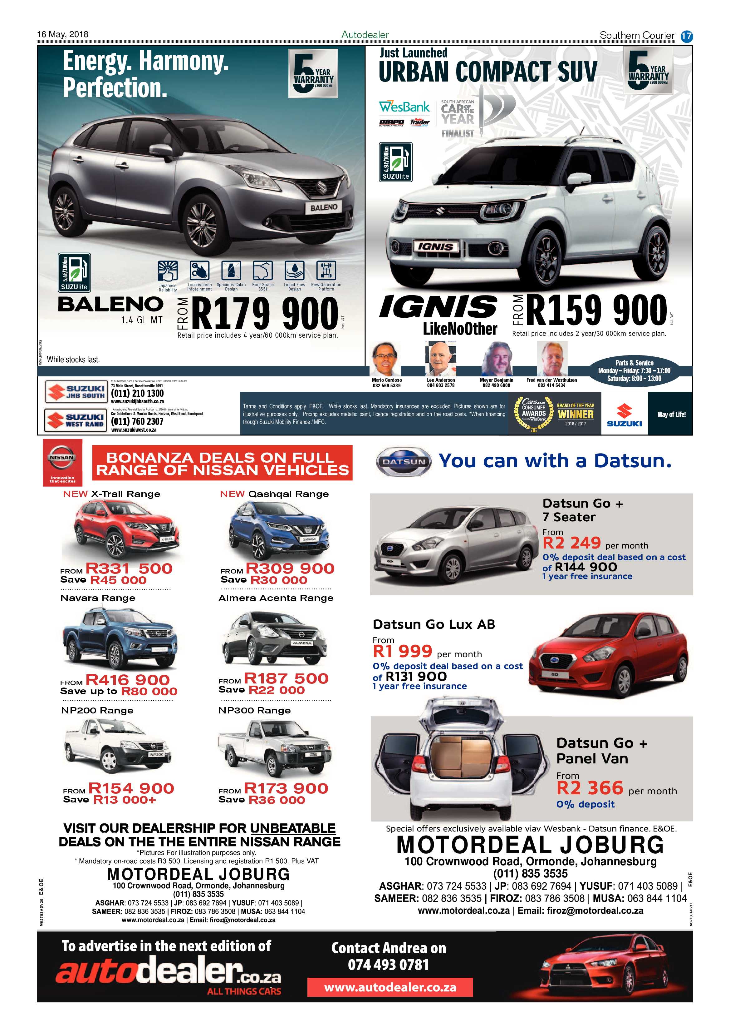 Southern Courier 15 May 2018 page 17