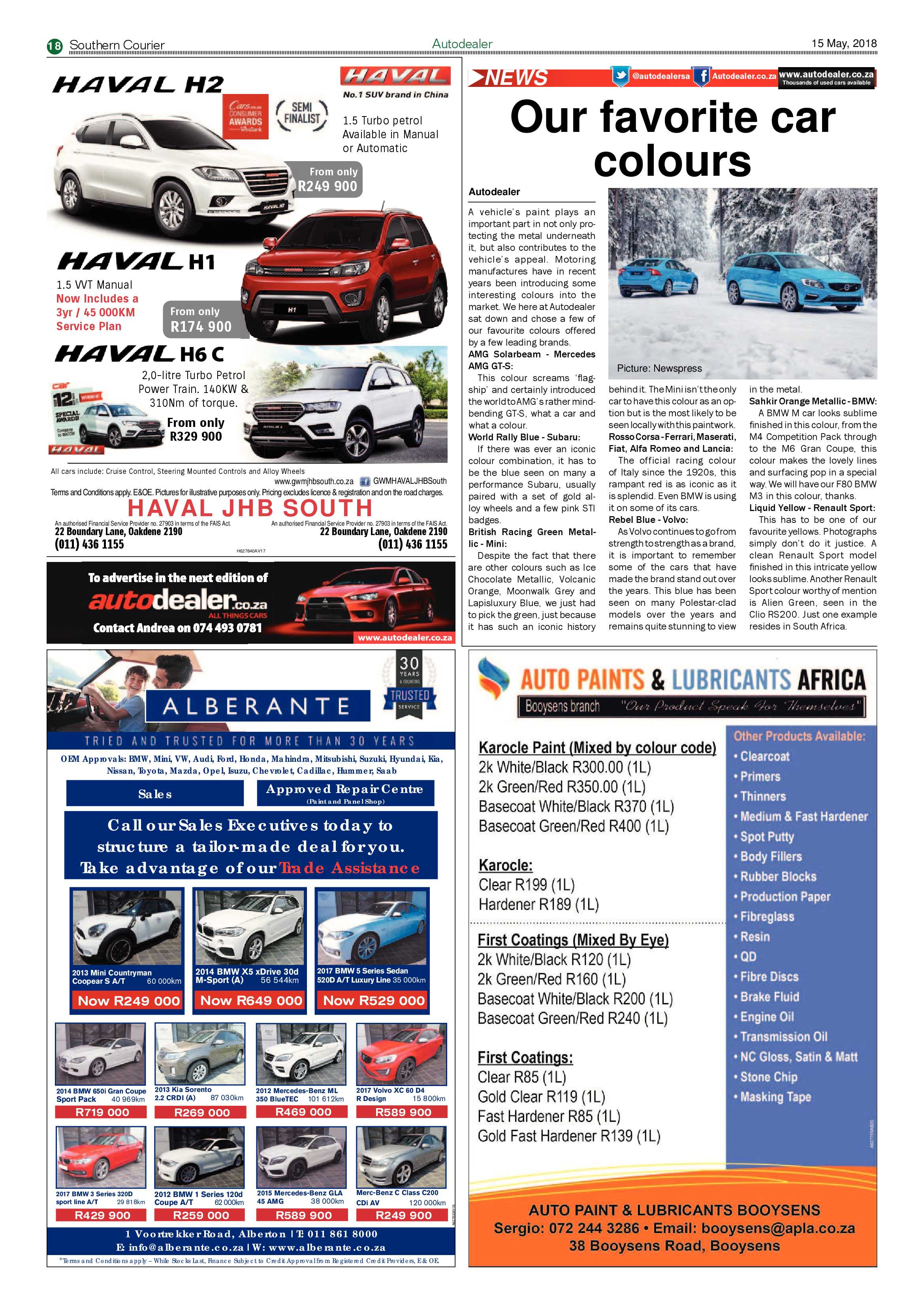 Southern Courier 15 May 2018 page 18