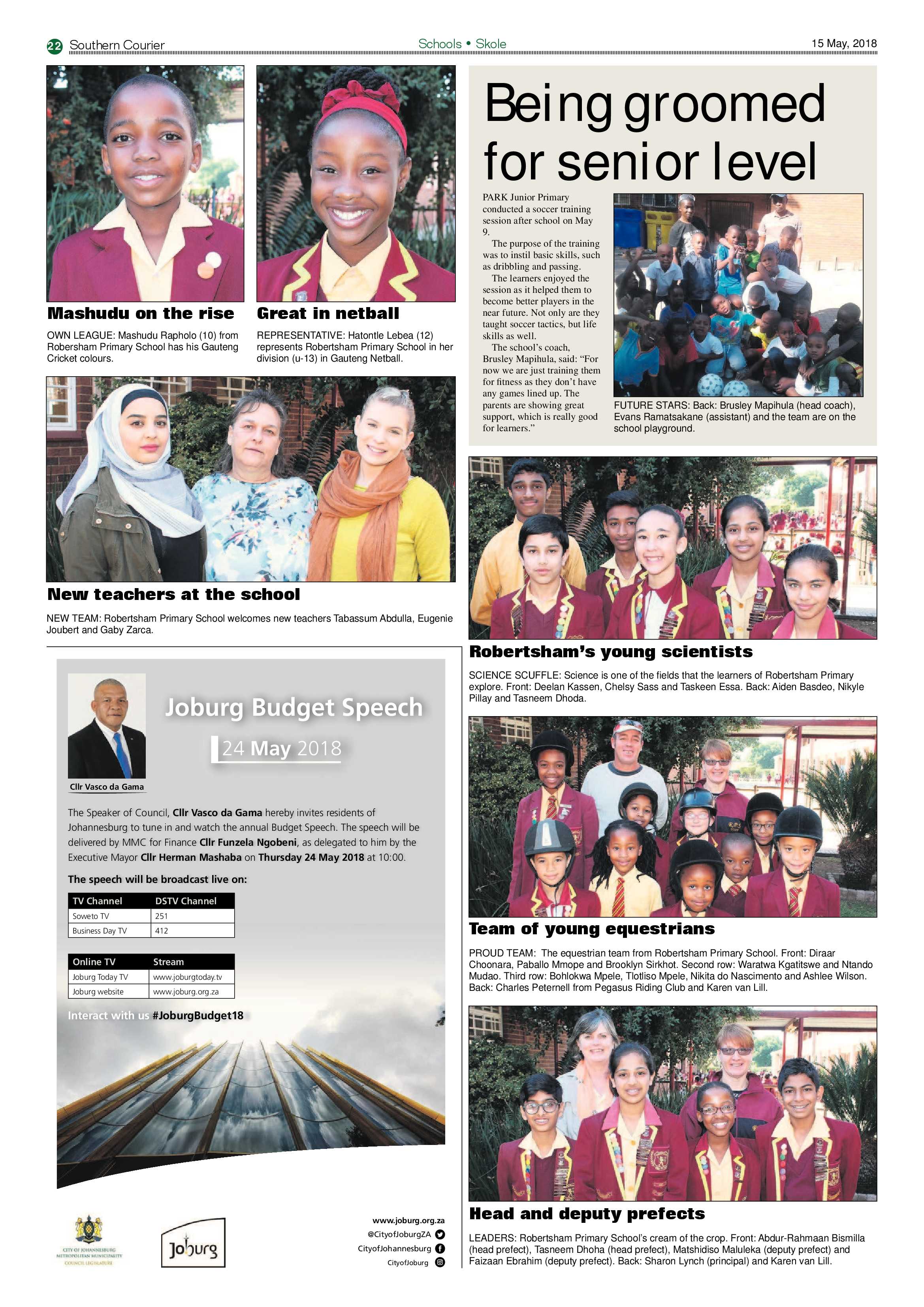 Southern Courier 15 May 2018 page 22