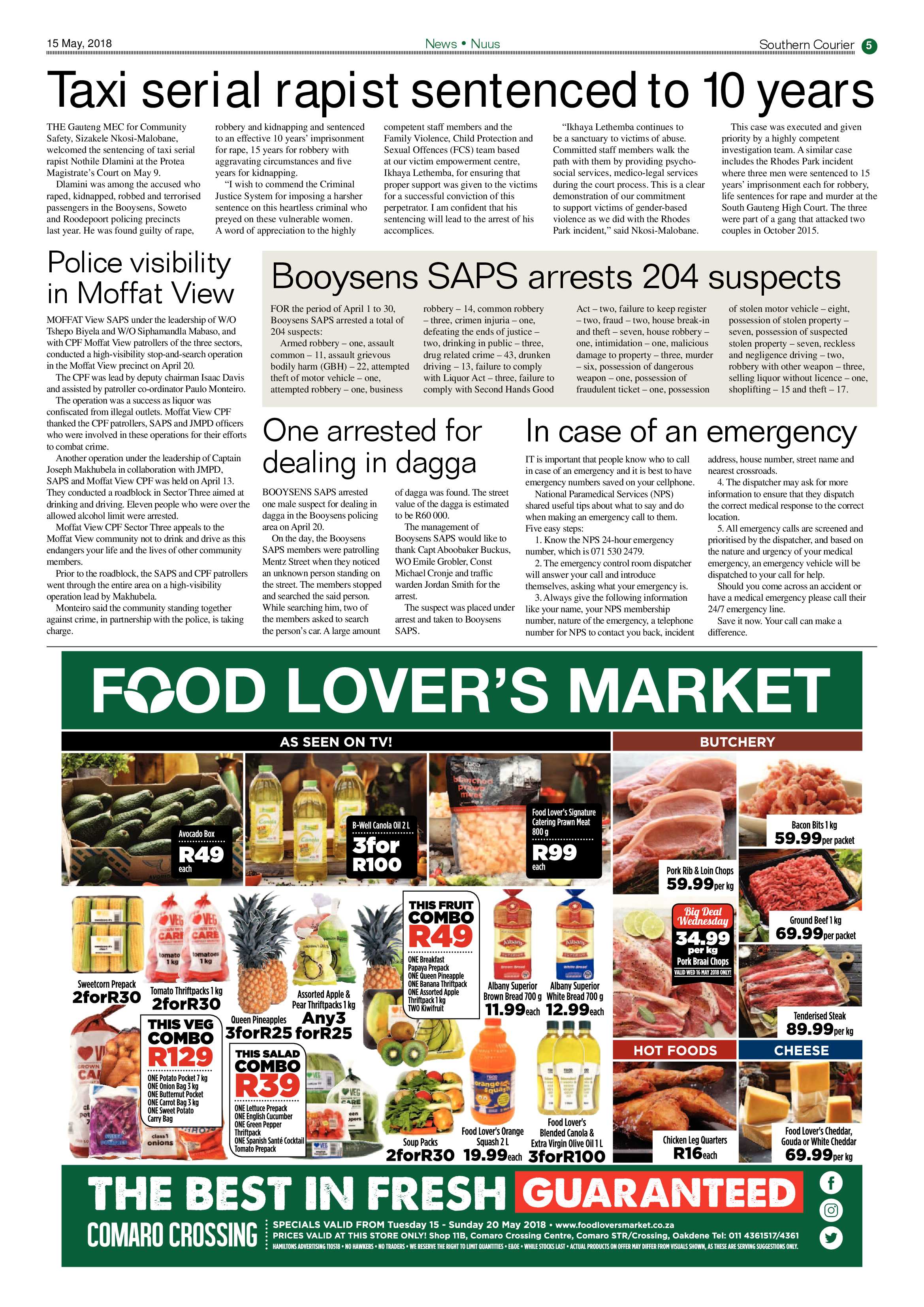 Southern Courier 15 May 2018 page 5