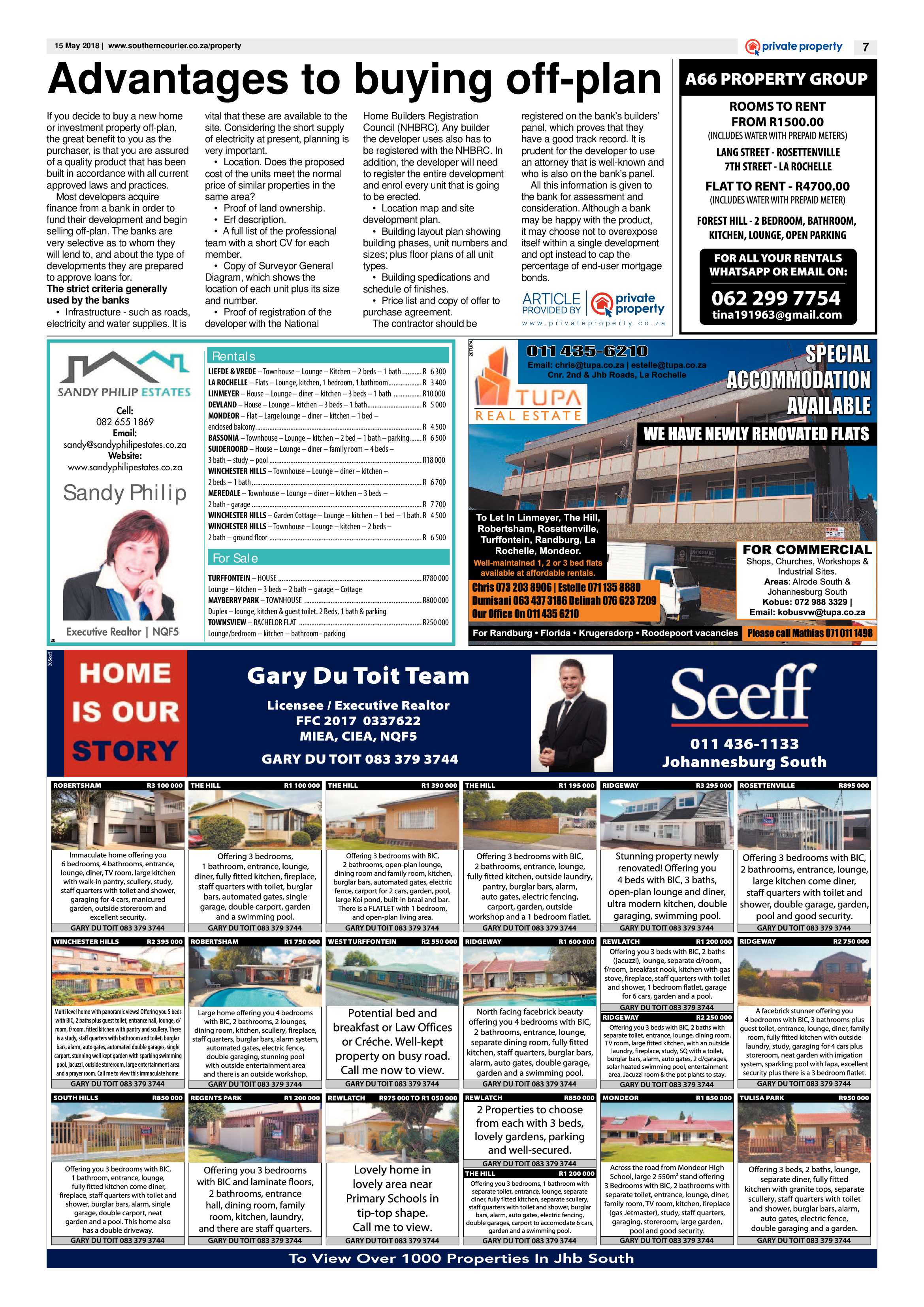 Southern Courier 15 May 2018 page 7