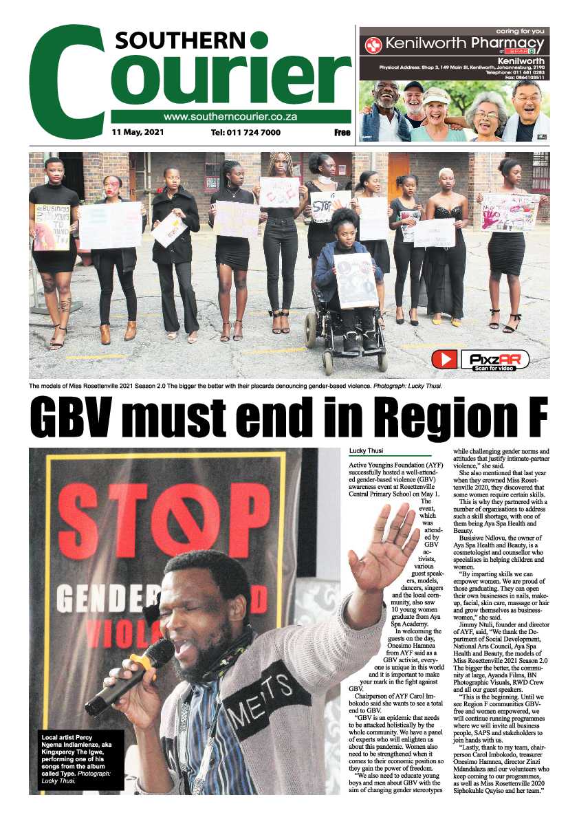 Southern Courier 14 May 2021 page 1