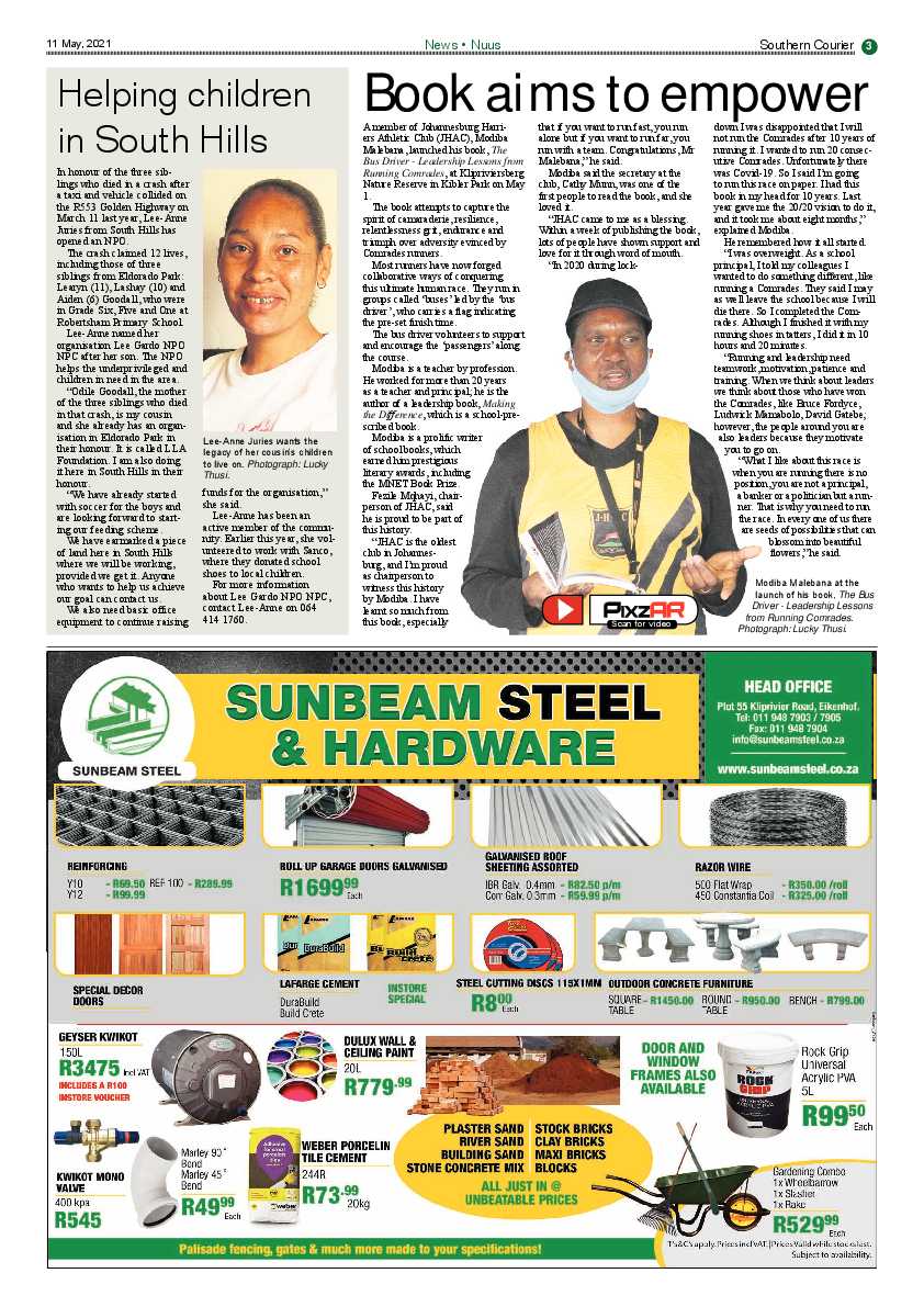 Southern Courier 14 May 2021 page 3