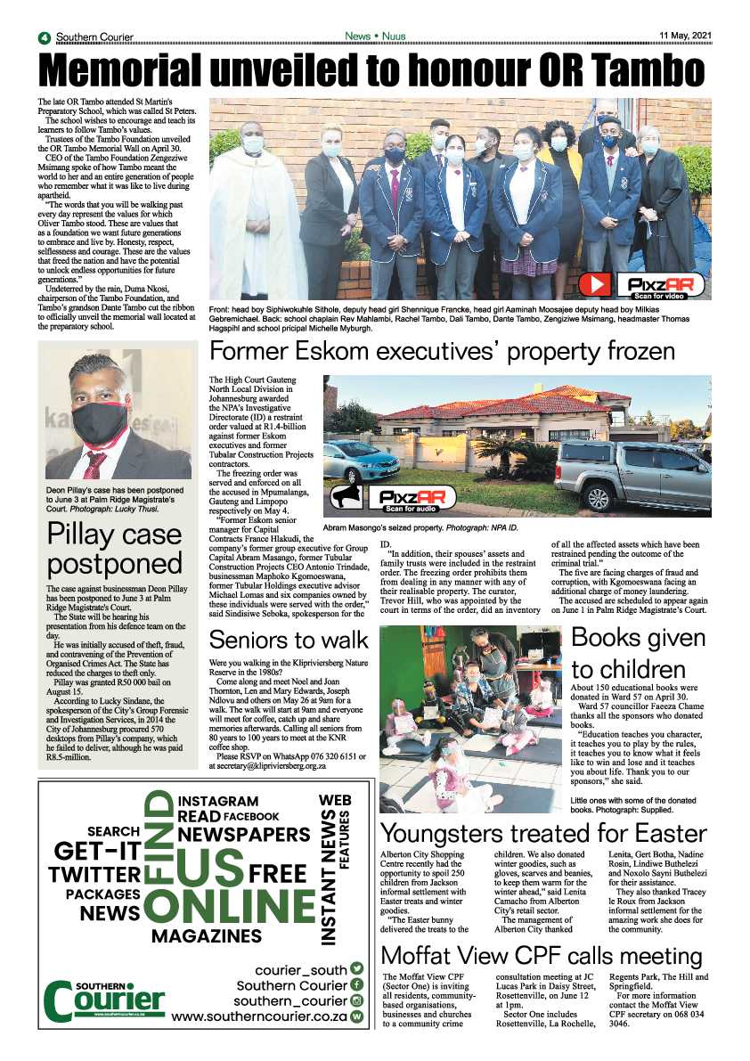 Southern Courier 14 May 2021 page 4