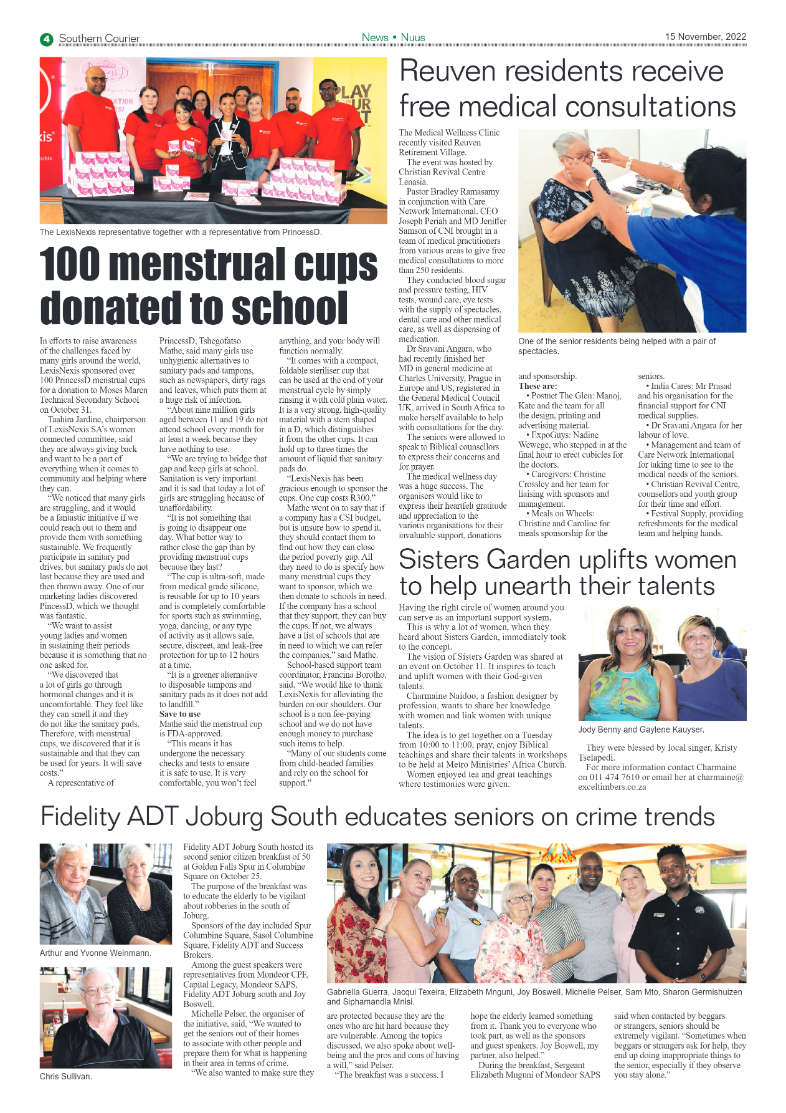 Southern Courier 15 Nov 2022 page 4