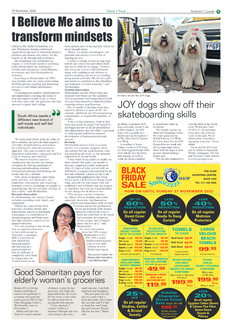 Southern Courier 15 Nov 2022 page 5