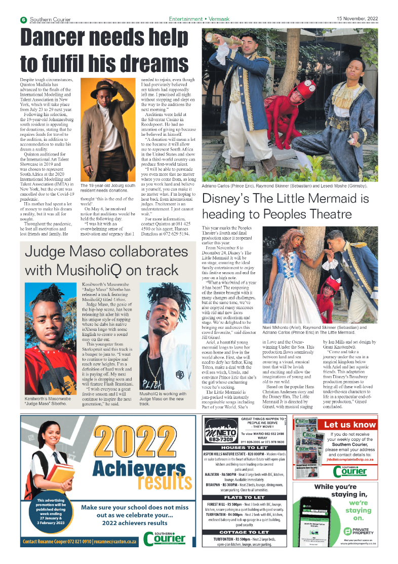 Southern Courier 15 Nov 2022 page 6