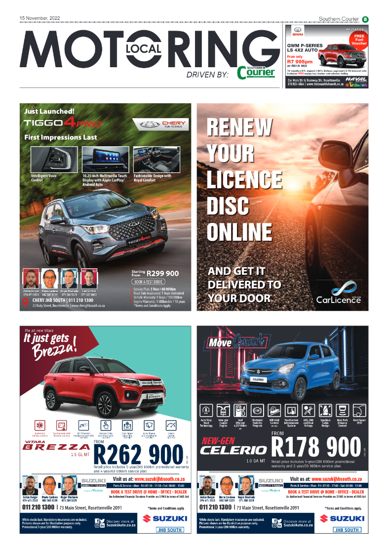 Southern Courier 15 Nov 2022 page 8