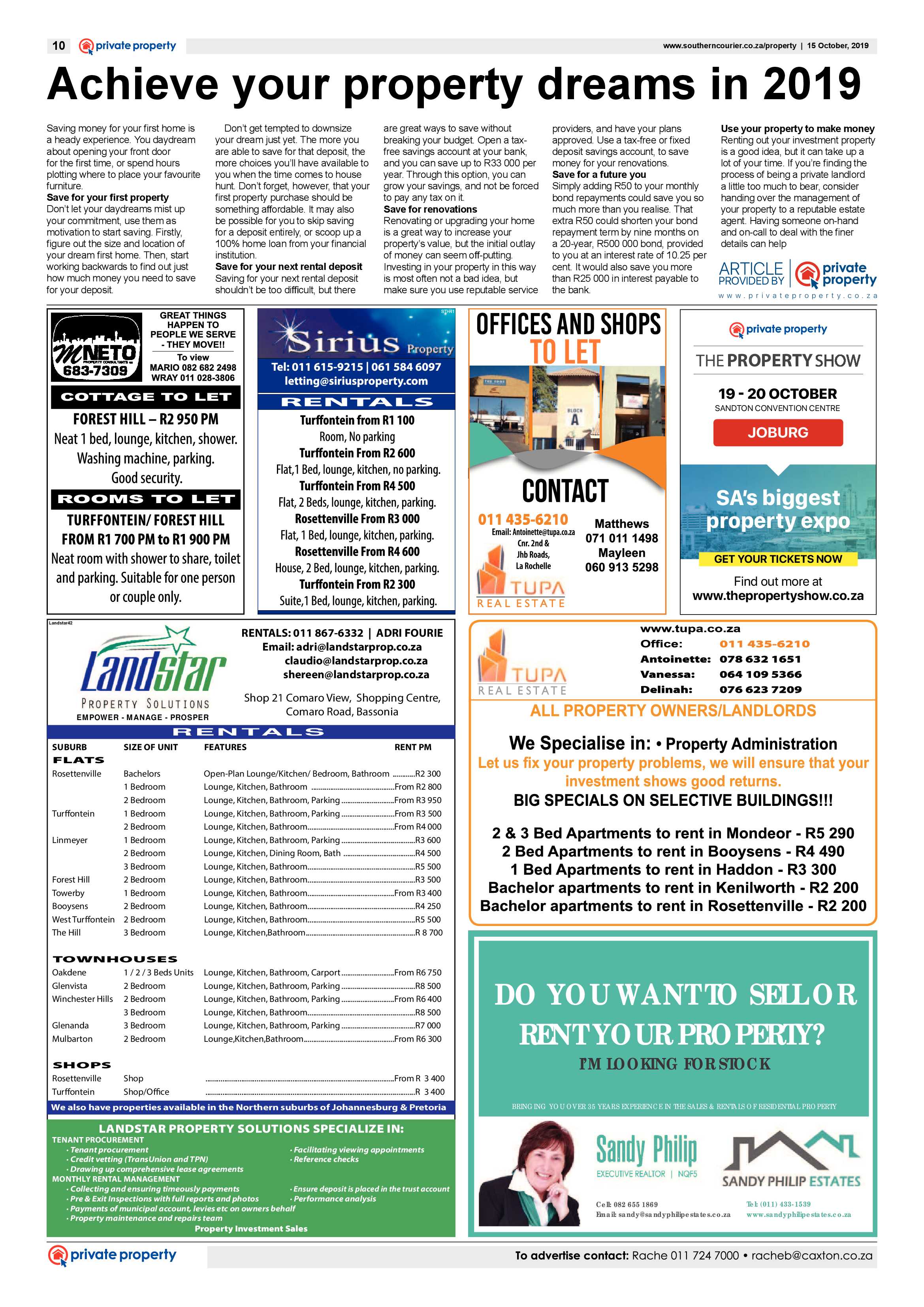 Southern Courier 15 October 2019 page 10