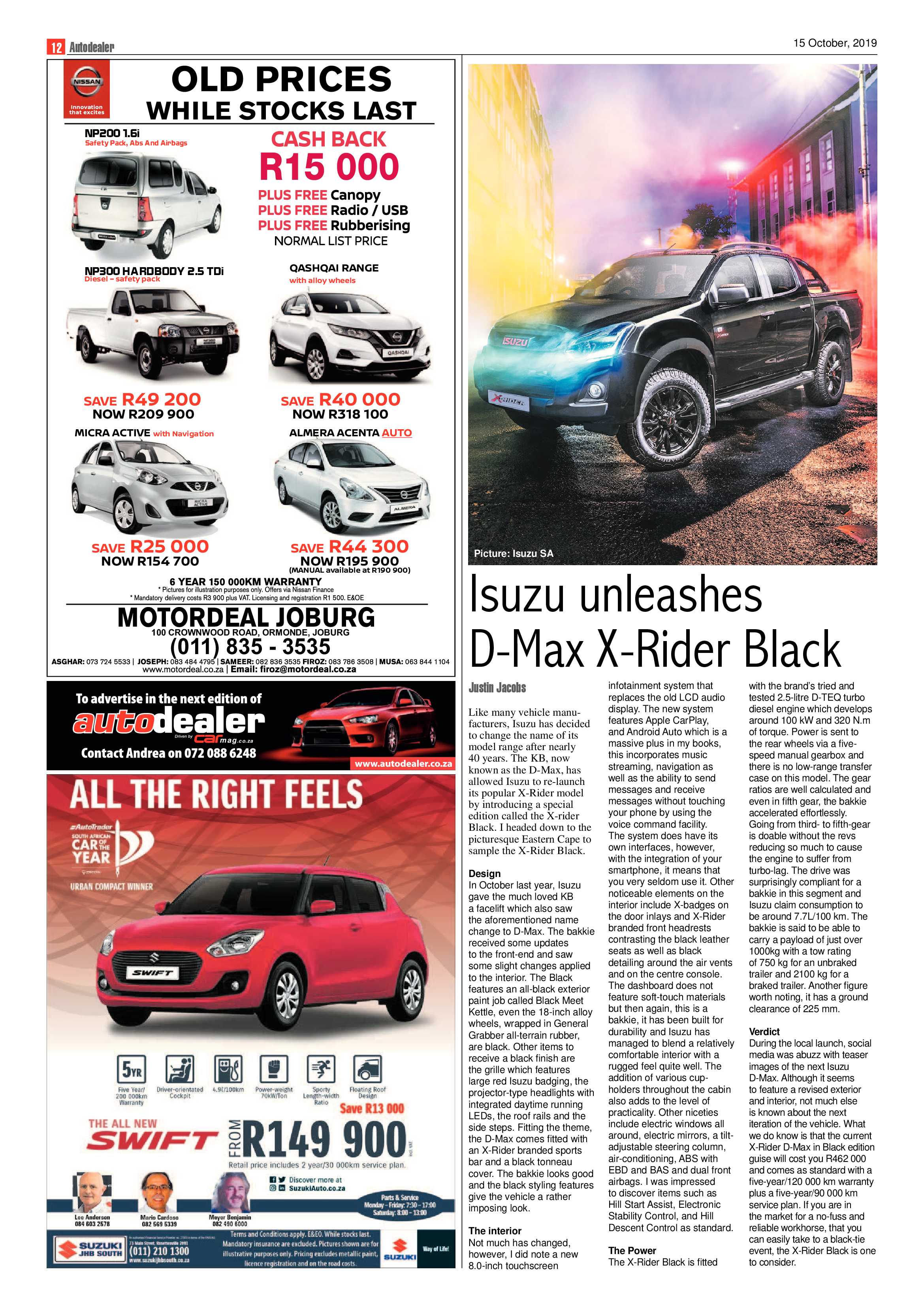 Southern Courier 15 October 2019 page 12