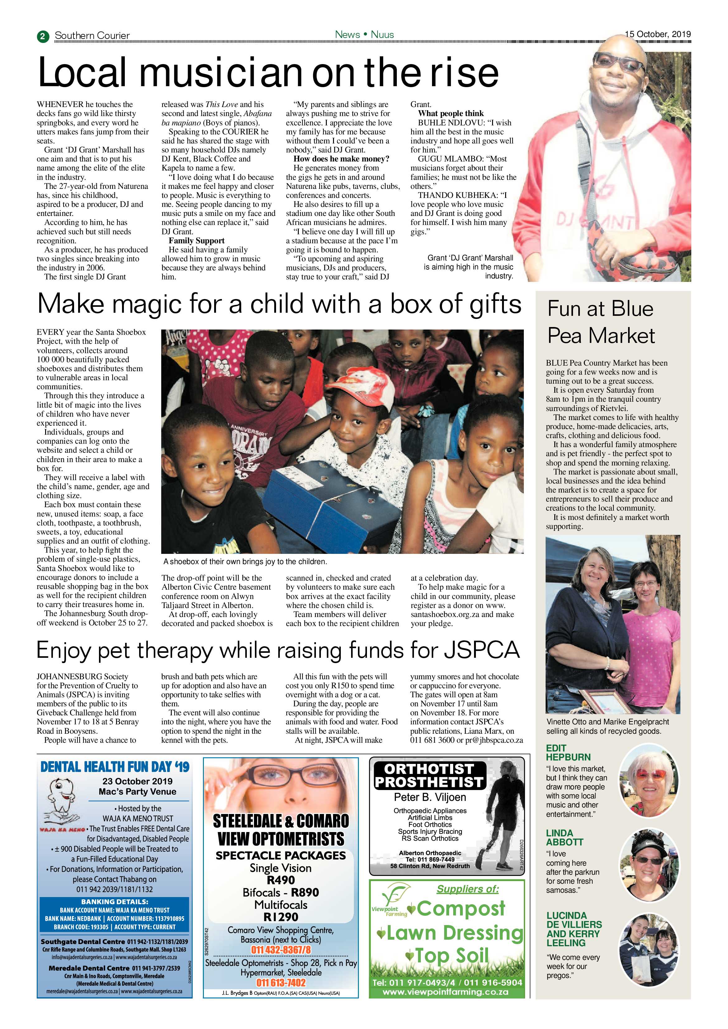 Southern Courier 15 October 2019 page 2