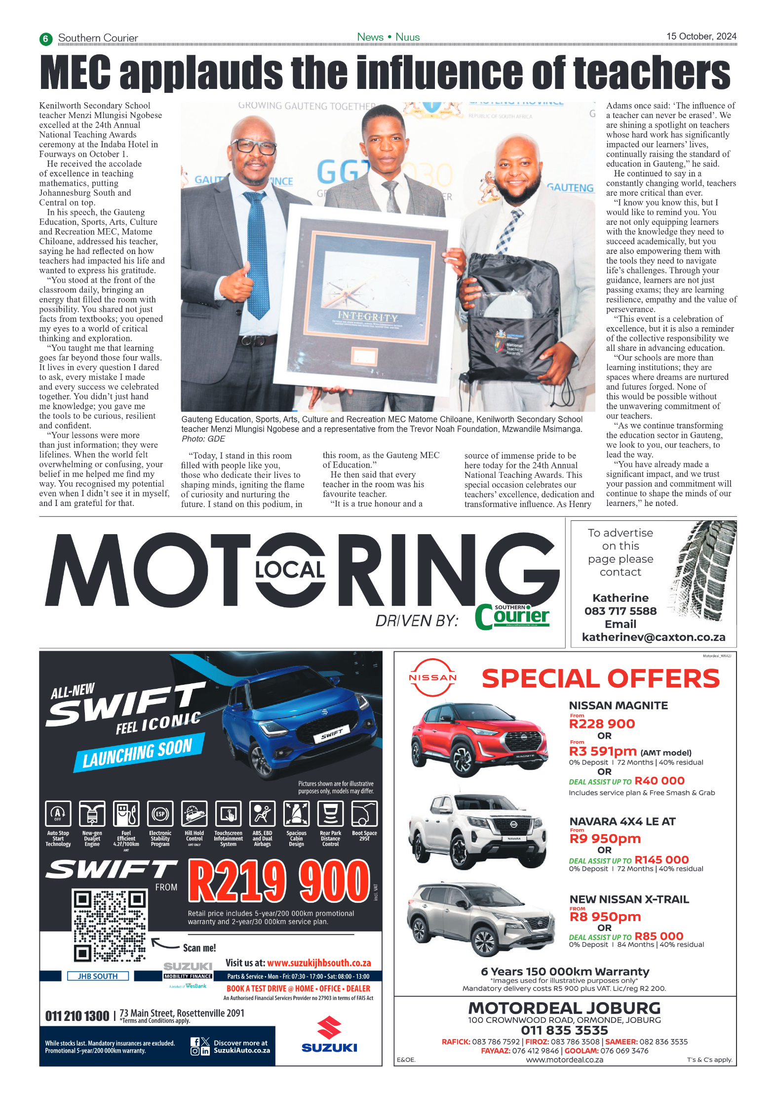 Southern Courier 15 October 2024 page 6
