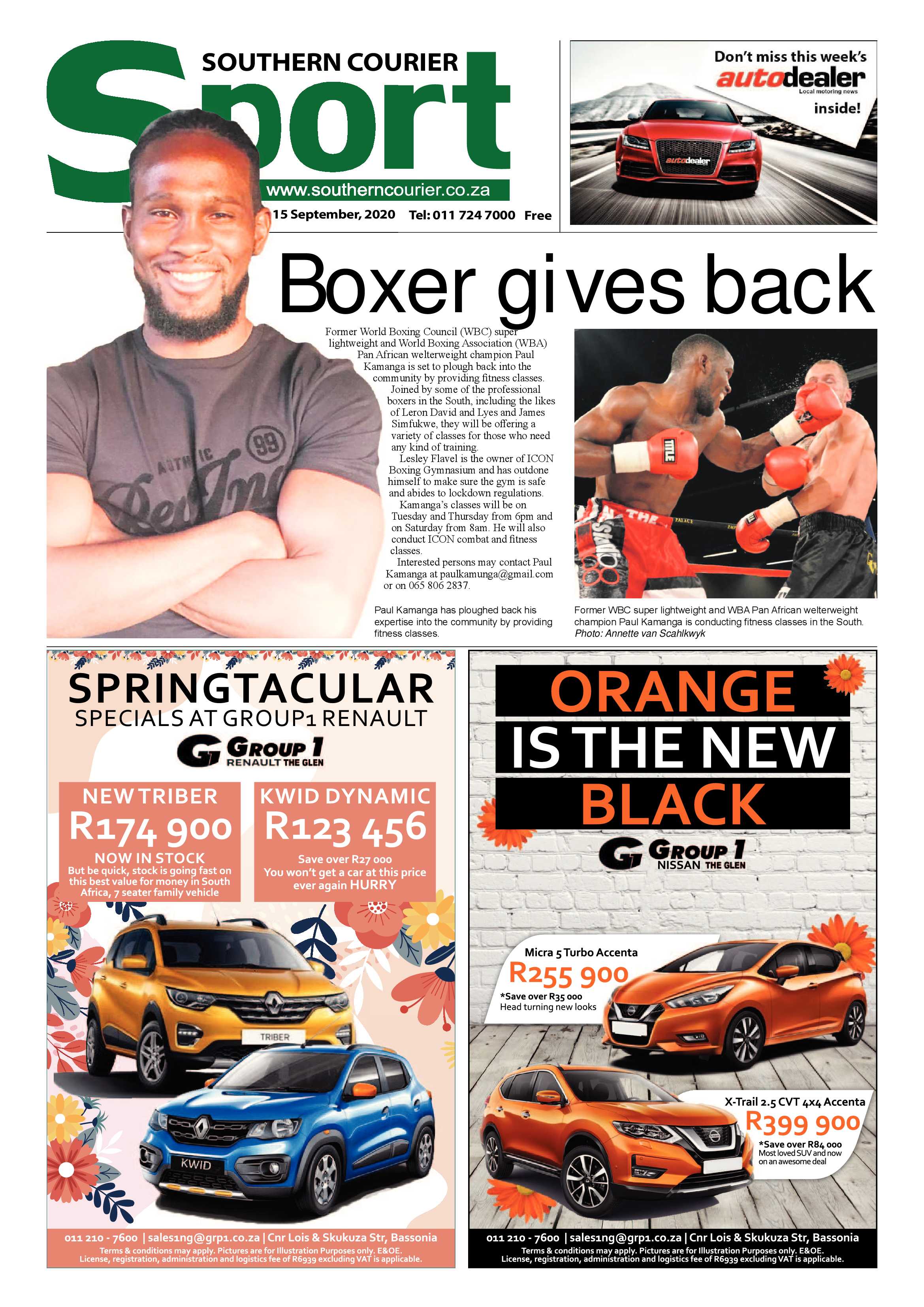 Southern Courier 15 September 2020 page 12