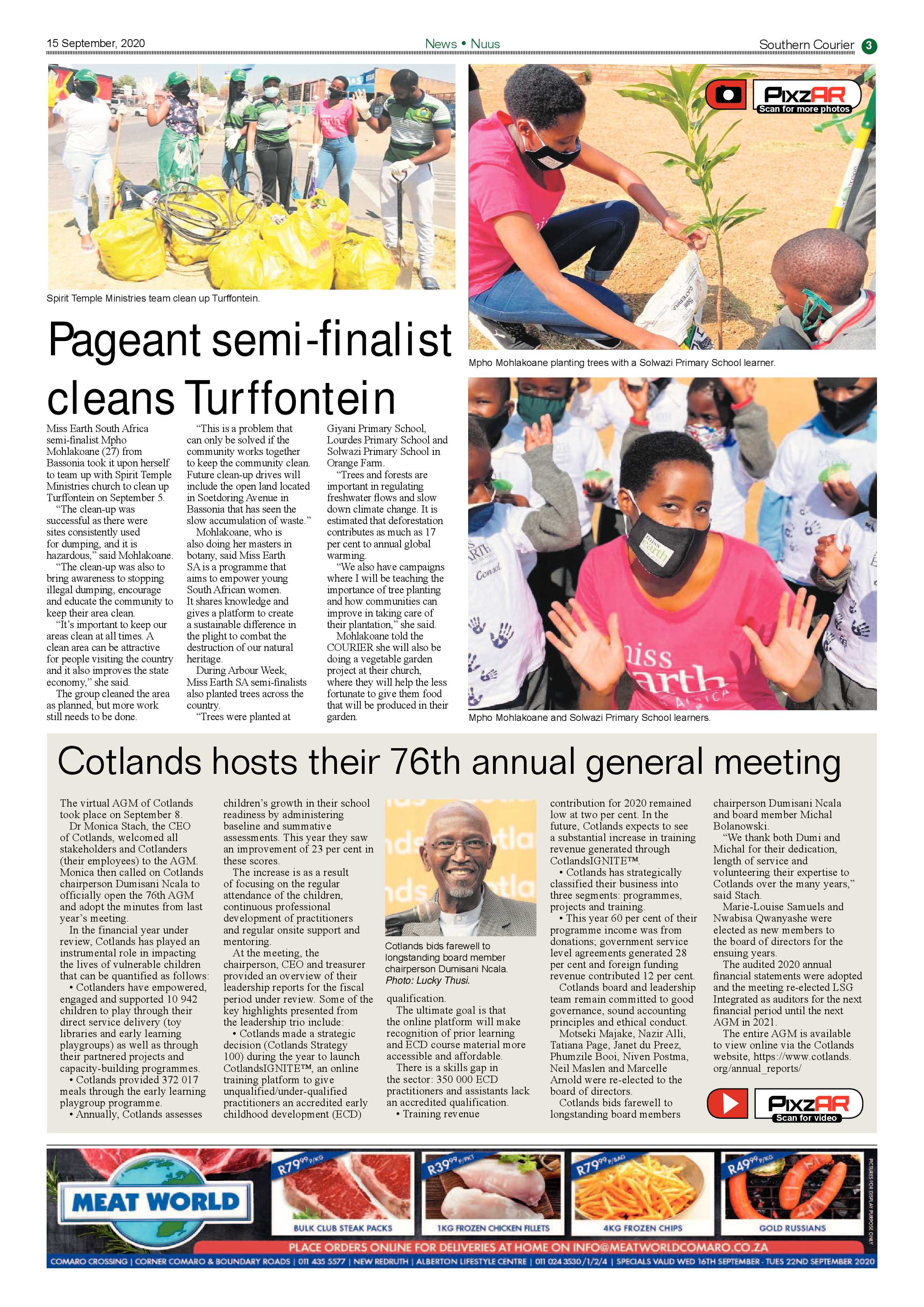 Southern Courier 15 September 2020 page 3