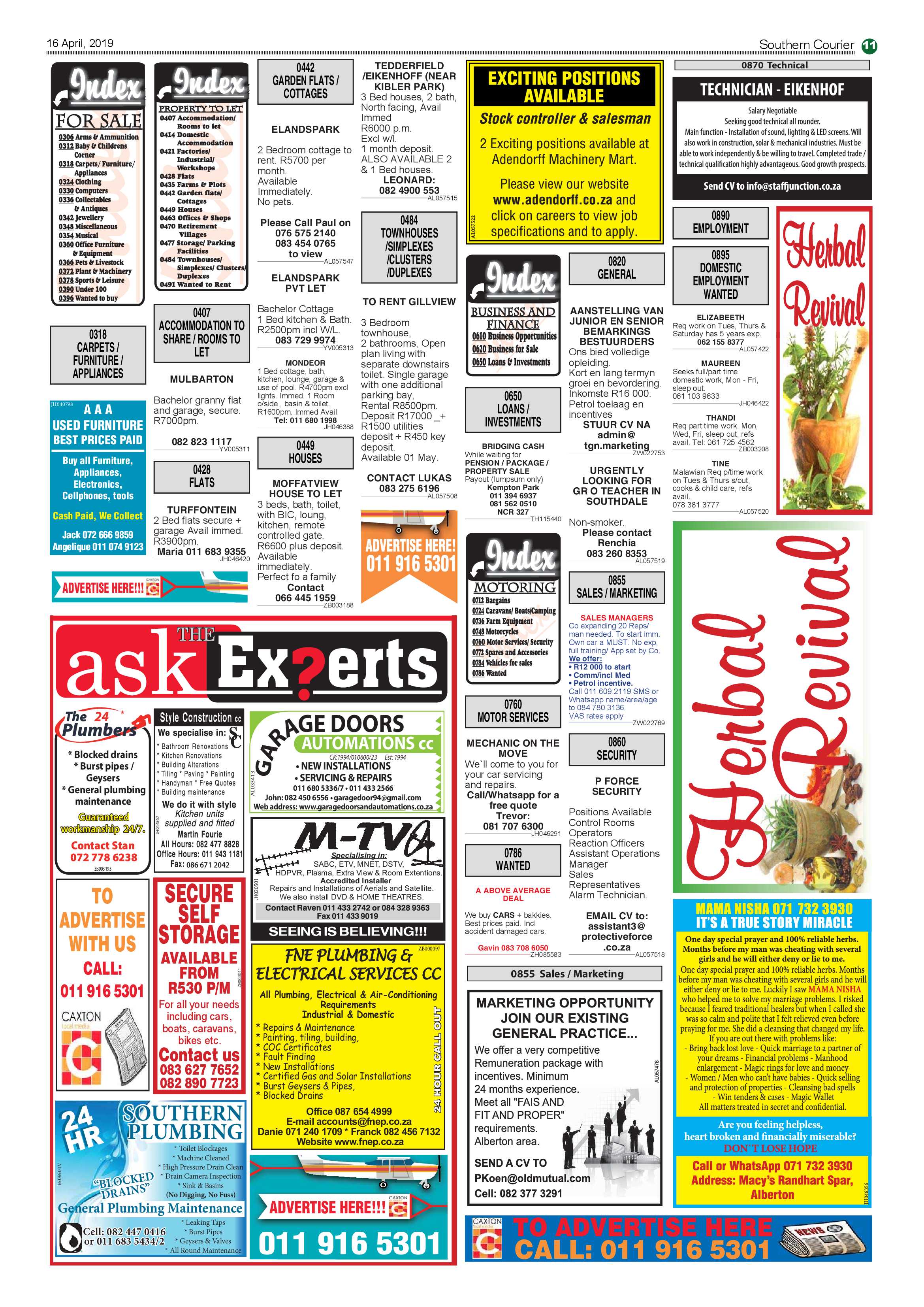 Southern Courier 16 April 2019 page 11