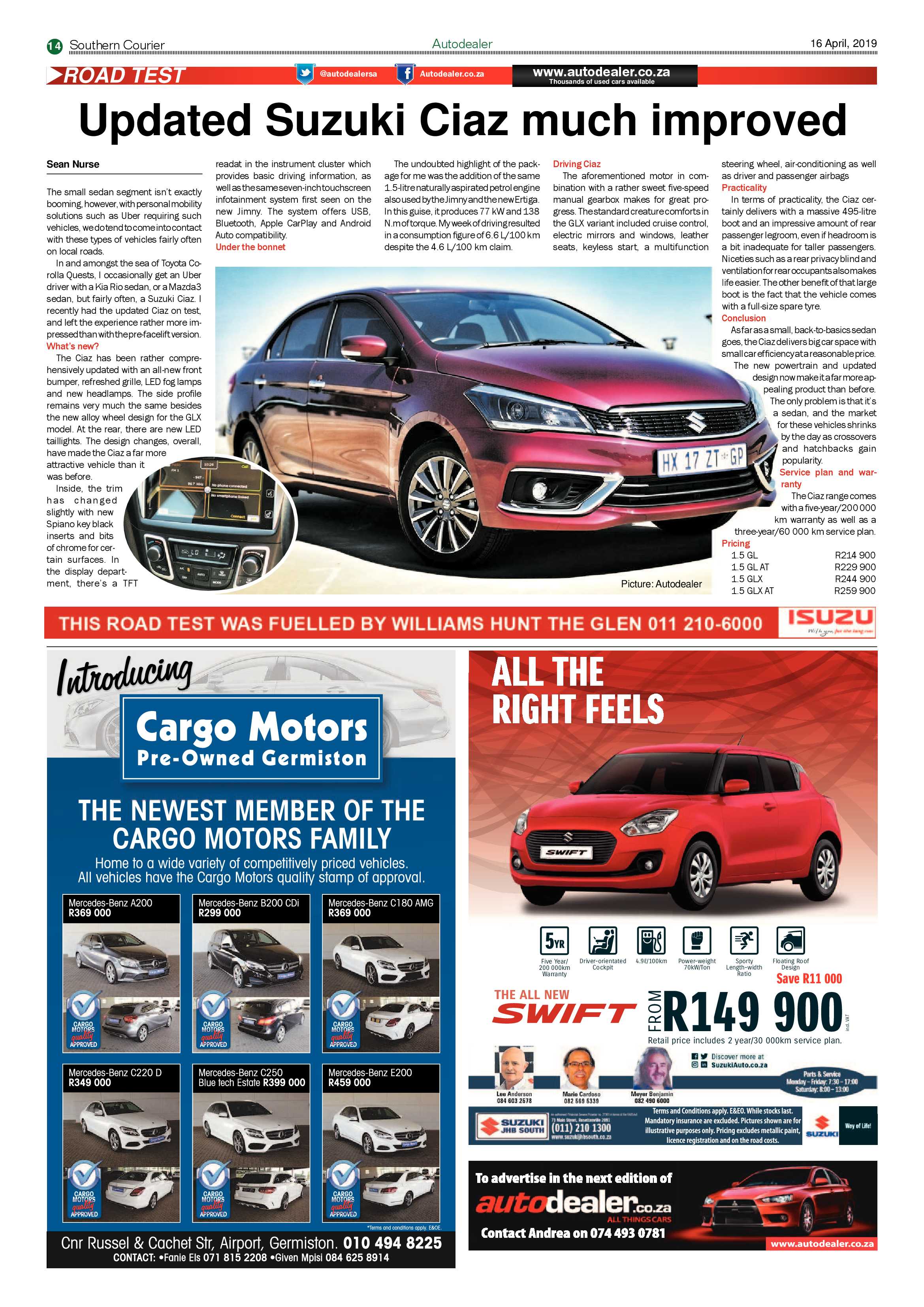 Southern Courier 16 April 2019 page 14
