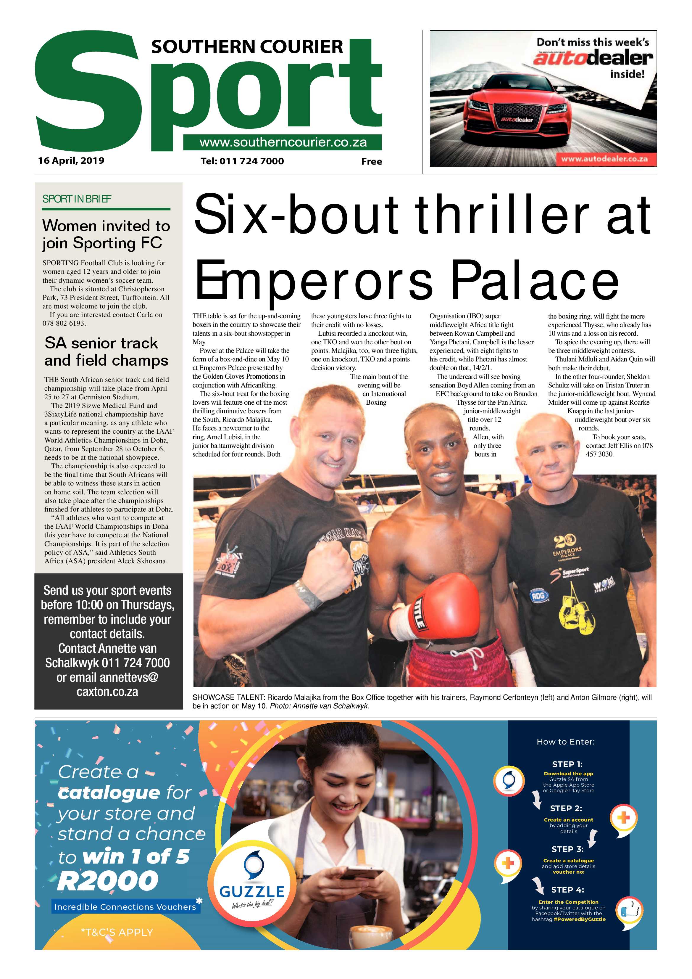 Southern Courier 16 April 2019 page 16
