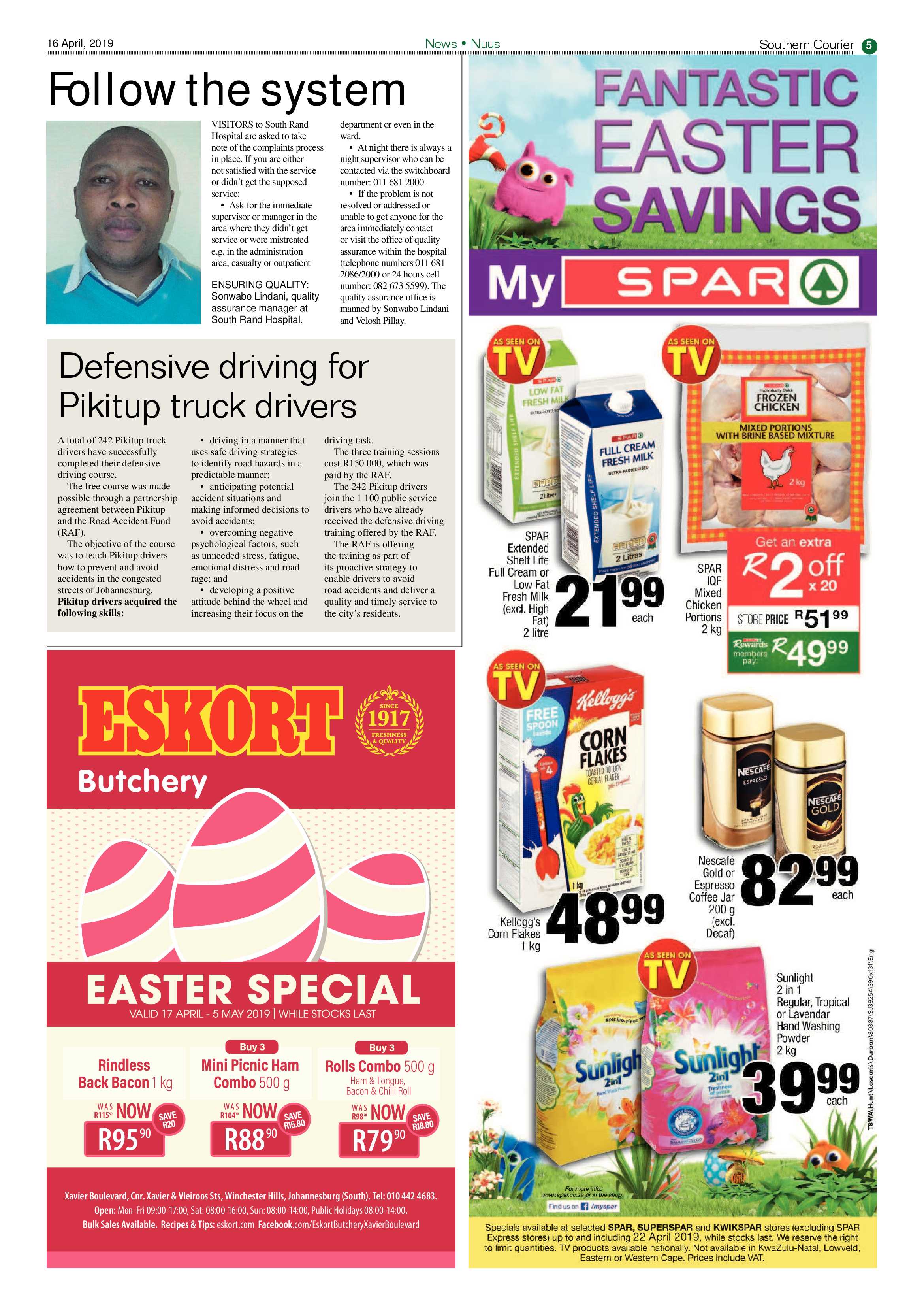 Southern Courier 16 April 2019 page 5