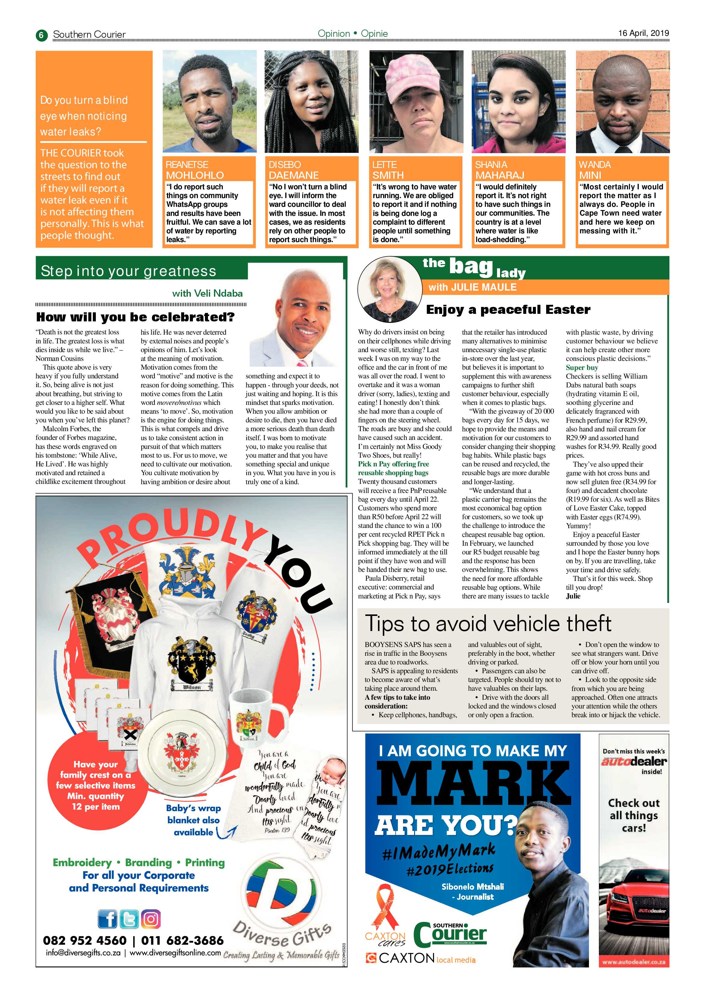 Southern Courier 16 April 2019 page 6