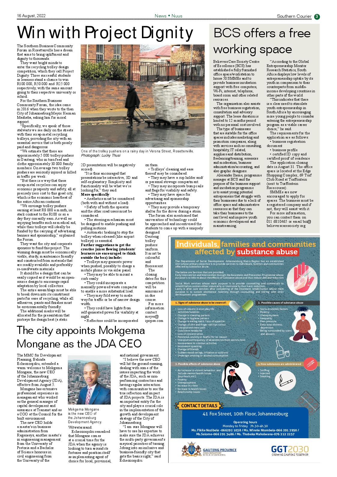 Southern Courier 16 Aug 2022 page 3