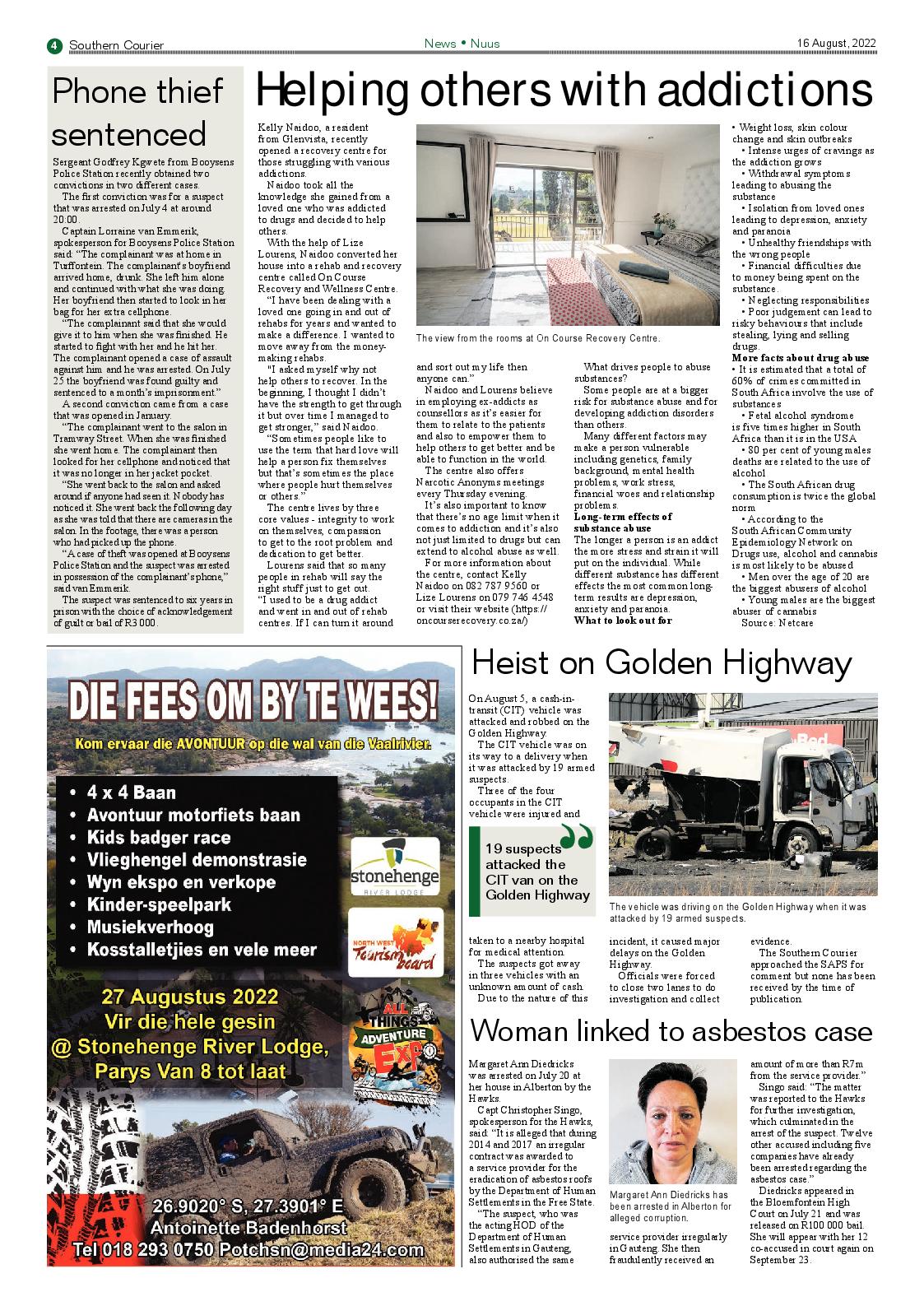 Southern Courier 16 Aug 2022 page 4