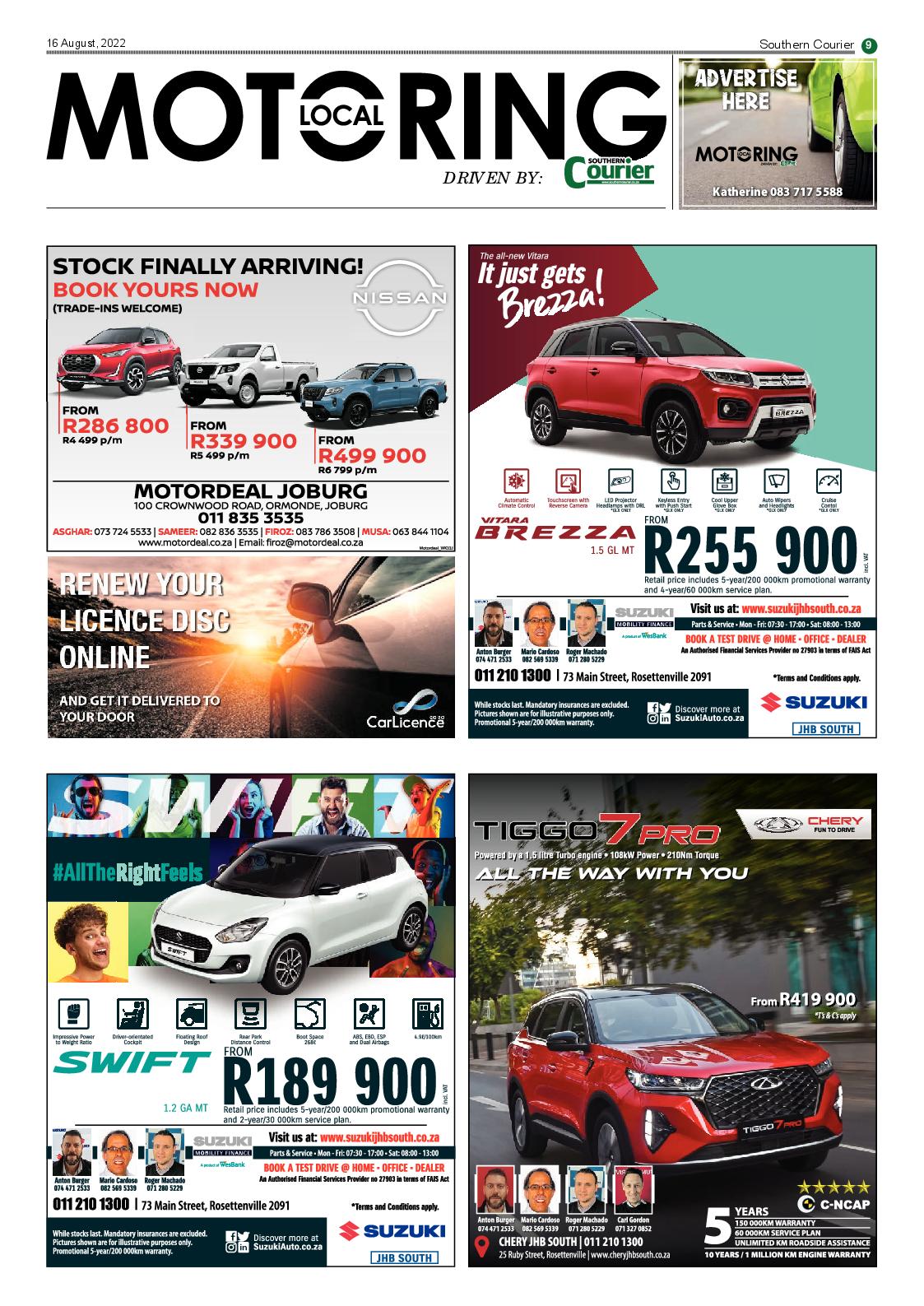Southern Courier 16 Aug 2022 page 9