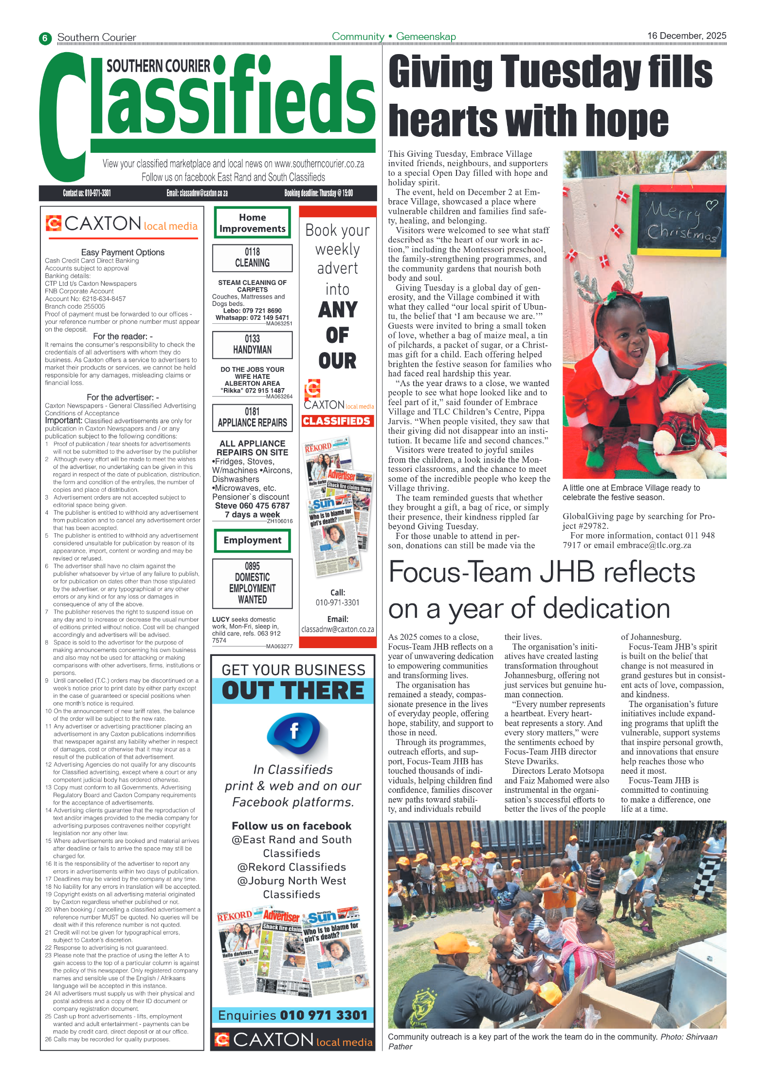 Southern Courier 16 December 2025 page 6