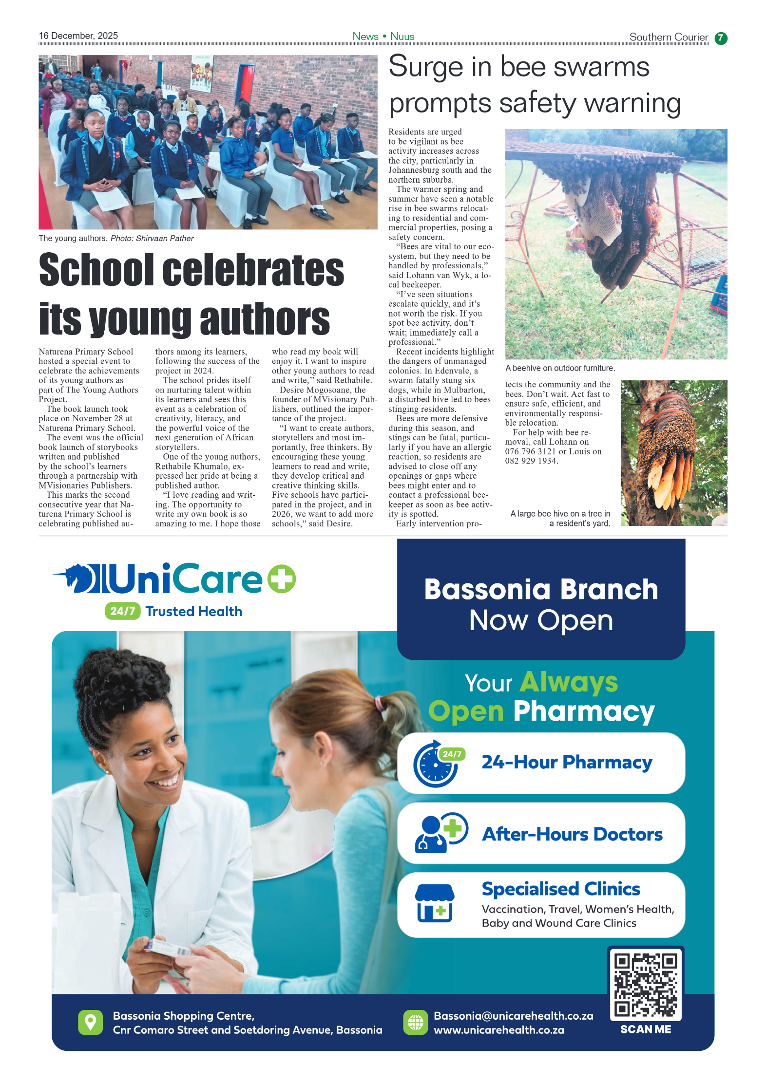 Southern Courier 16 December 2025 page 7