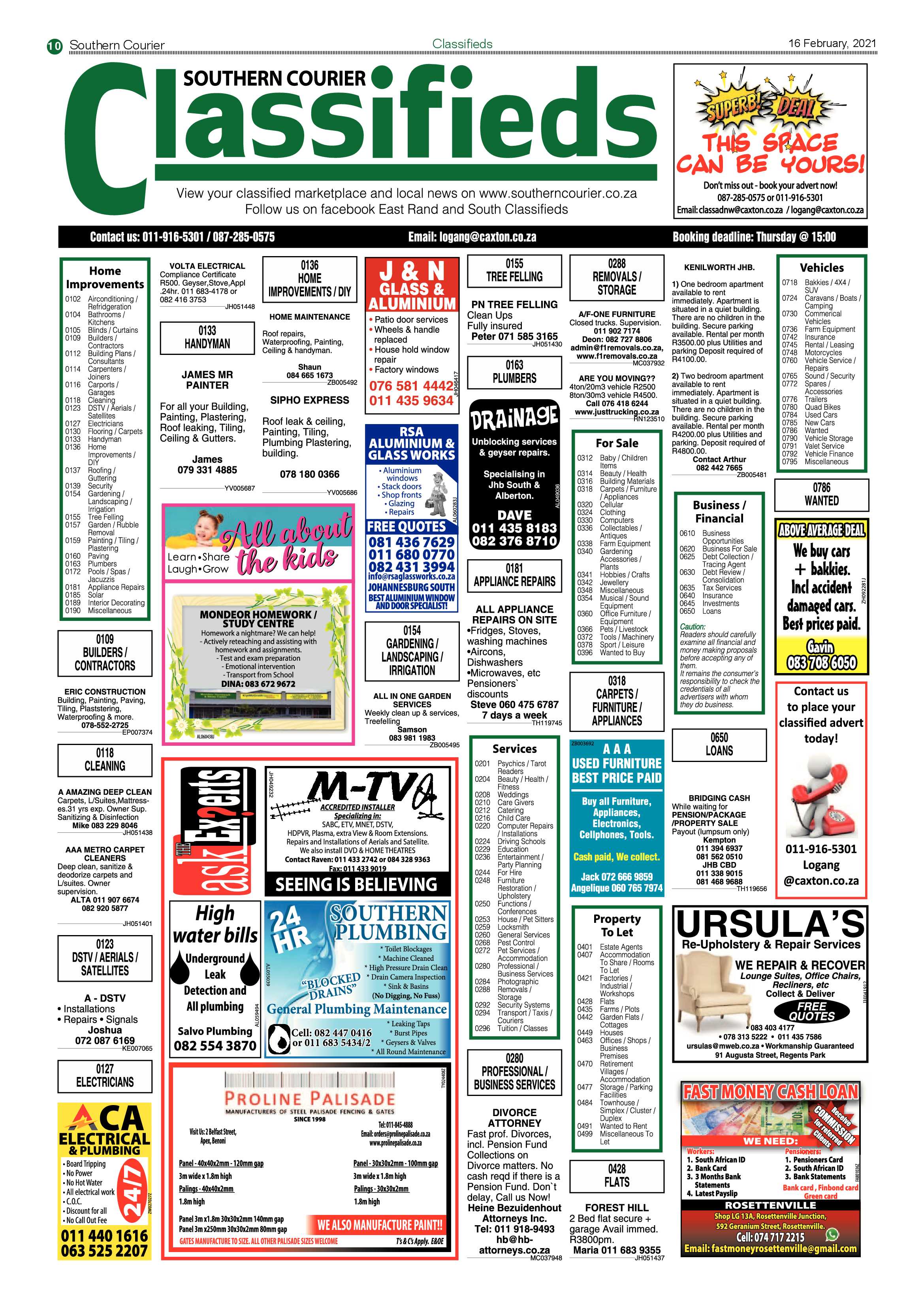 Southern Courier 16 February 2021 page 10