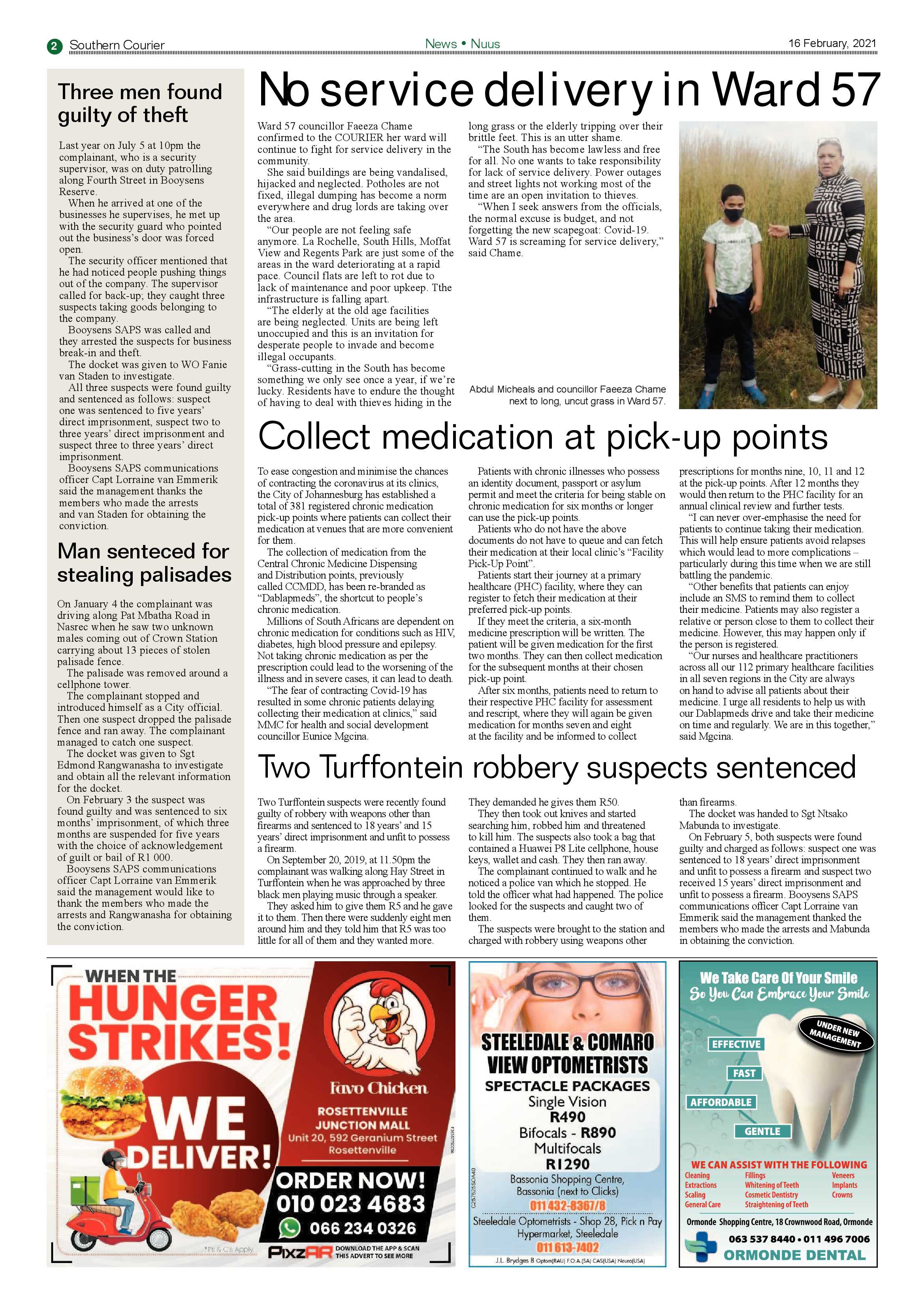 Southern Courier 16 February 2021 page 2