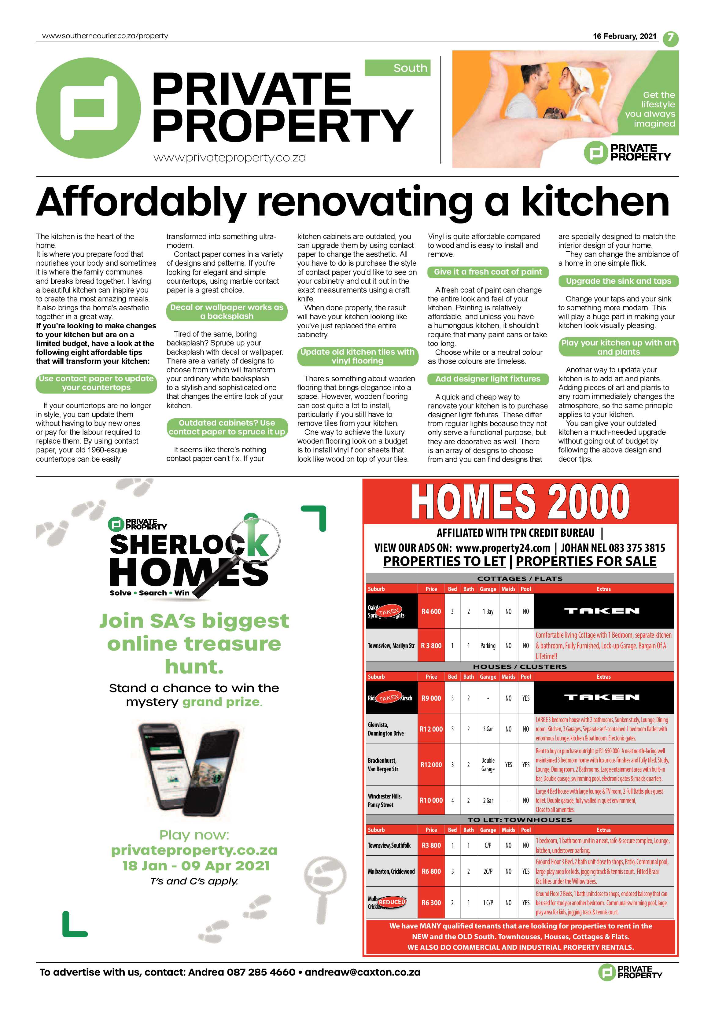 Southern Courier 16 February 2021 page 7