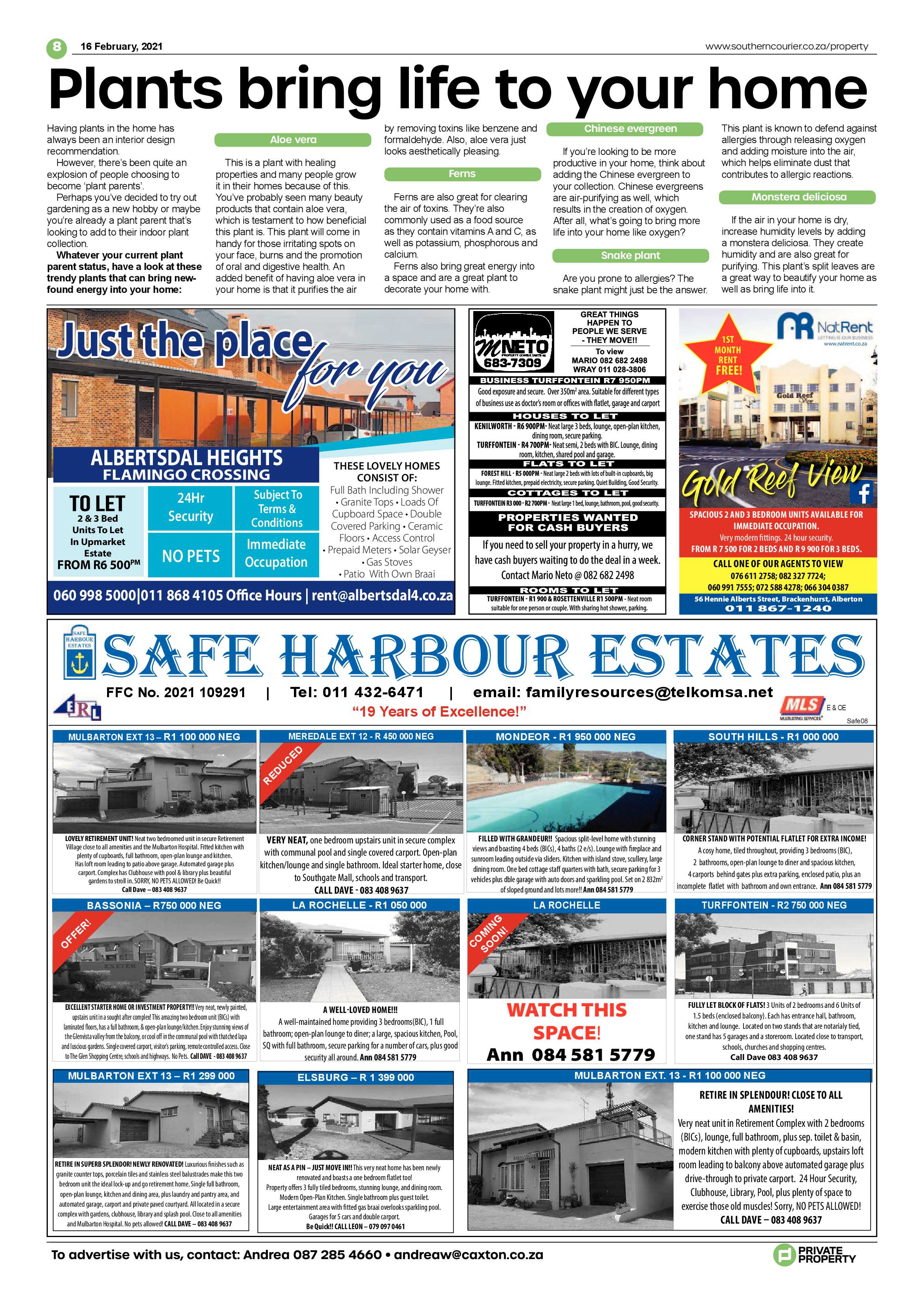 Southern Courier 16 February 2021 page 8