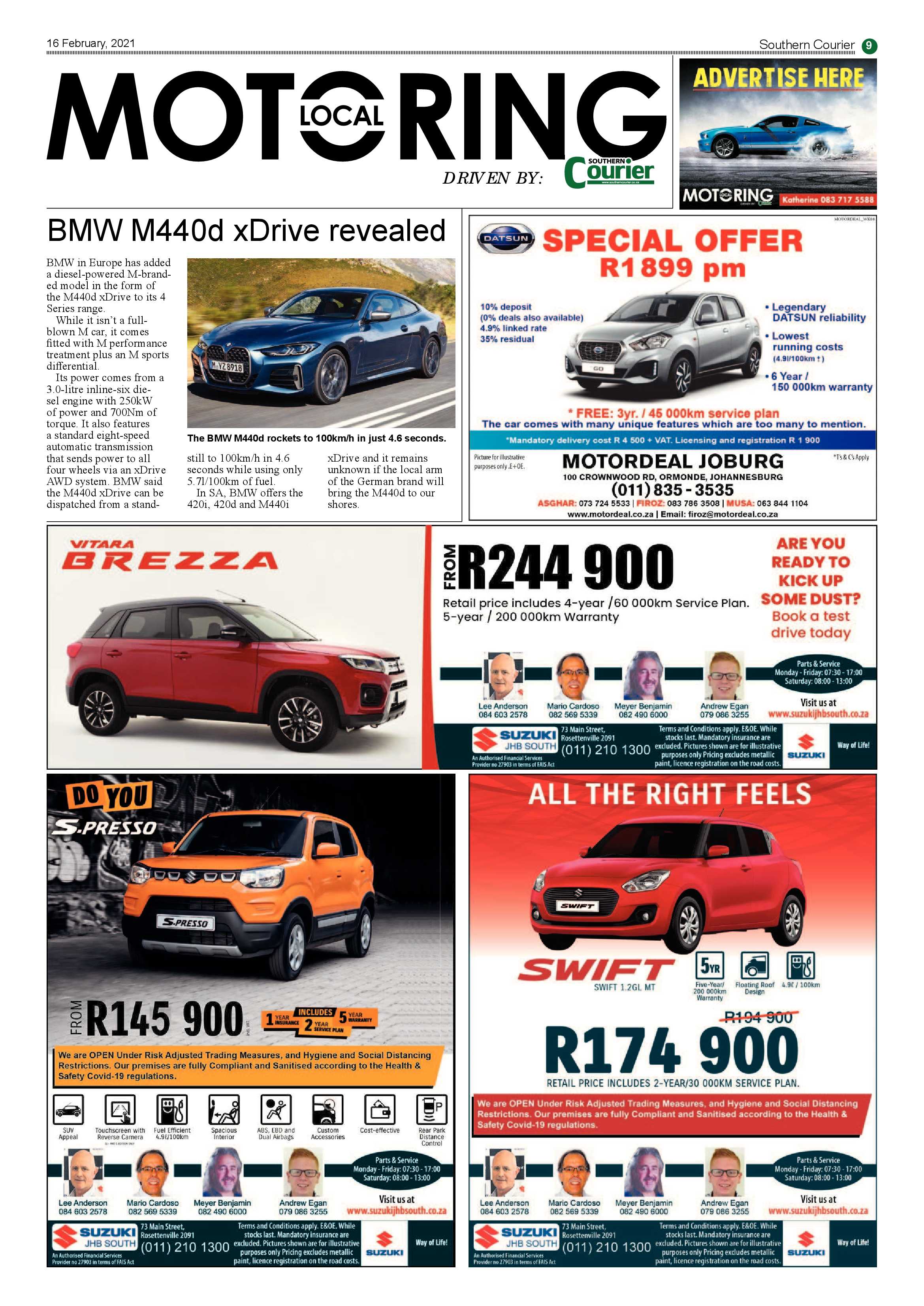 Southern Courier 16 February 2021 page 9